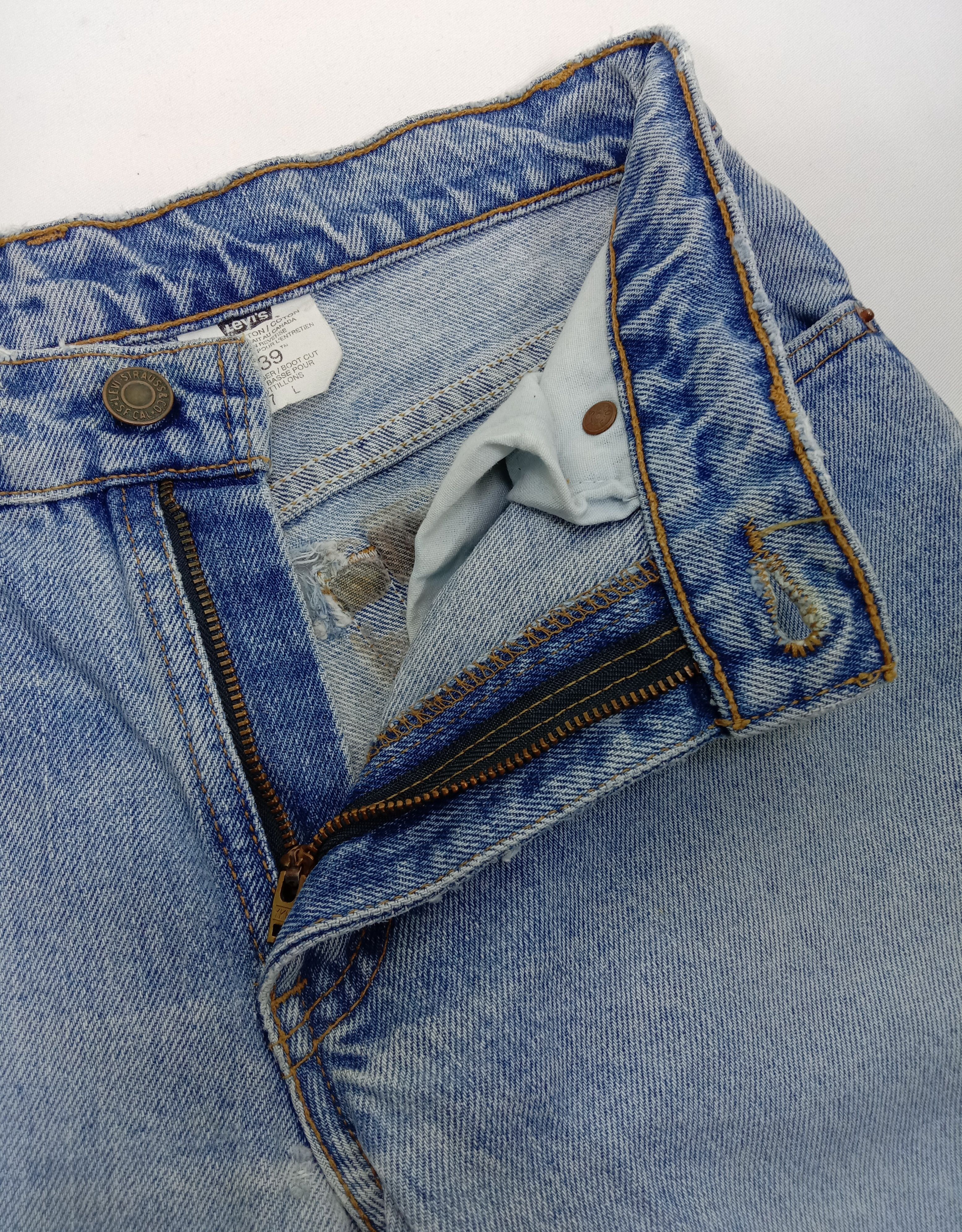Levi's Vintage 90s Levi's 539 Jeans Light Wash Hip Hugger Denim Size 27" / US 4 / IT 40 - 9 Thumbnail