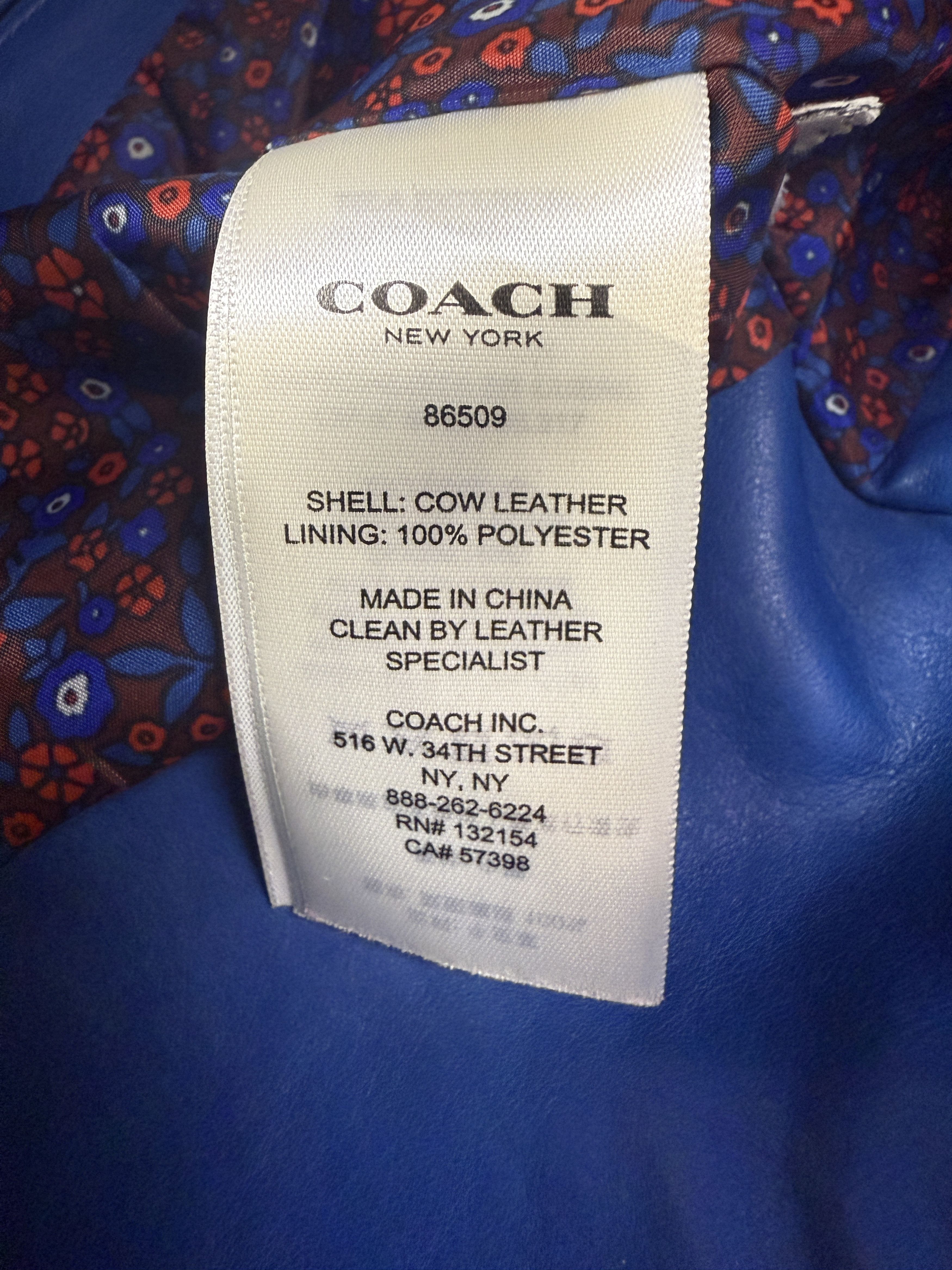 Coach Coach Floral Moto Jacket Size M / US 6-8 / IT 42-44 - 6 Thumbnail