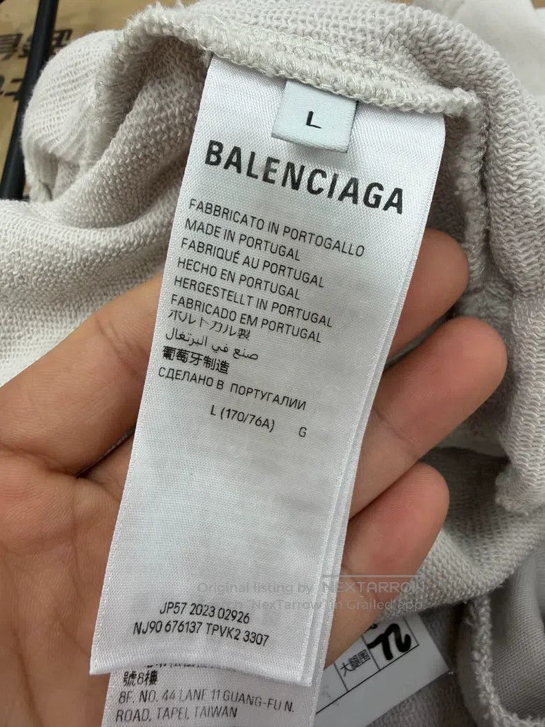 Balenciaga Balenciaga size L Heather Grey Embroidered Shorts Size US 27 - 4 Thumbnail