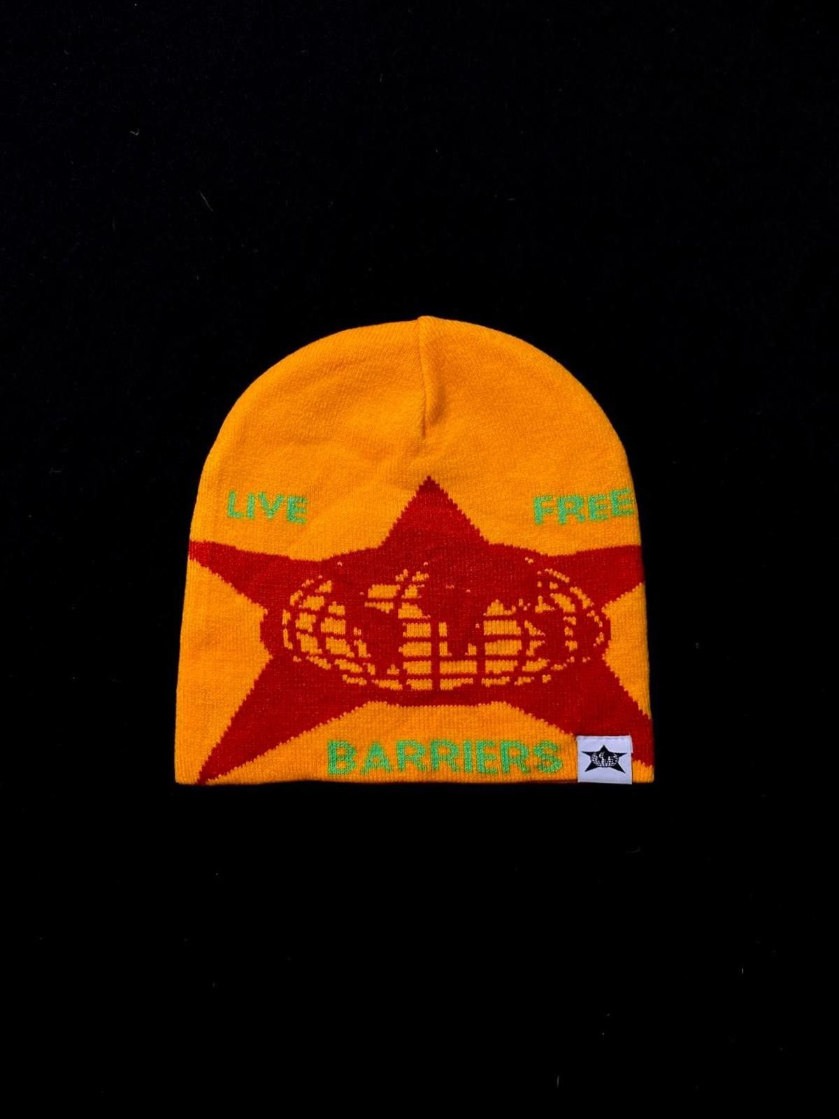 Barriers Rare New Barriers Live Free No Cuff Knit Beanie Hat Yellow Size ONE SIZE - 1 Thumbnail