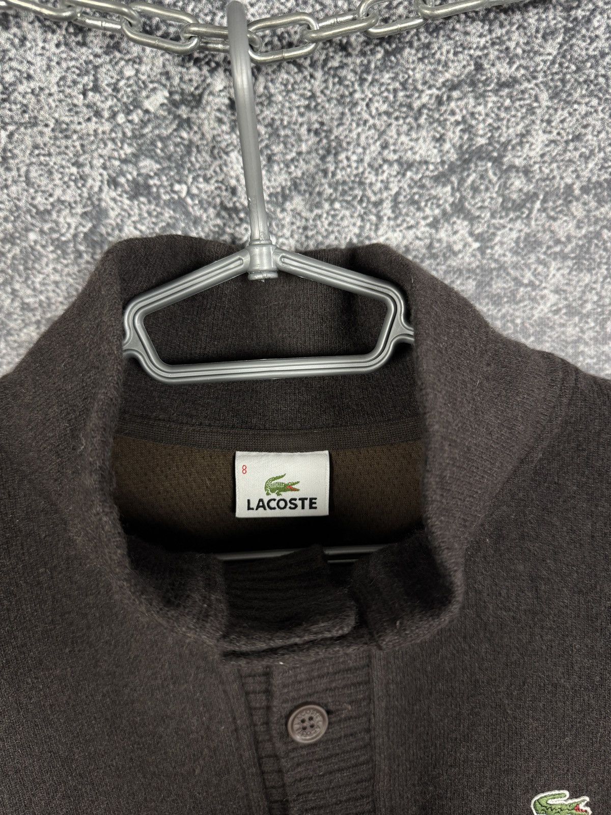 Lacoste Lacoste Wool Blend Sweater Pullover Button Collar Vintage Size US XXL / EU 58 / 5 - 9 Thumbnail