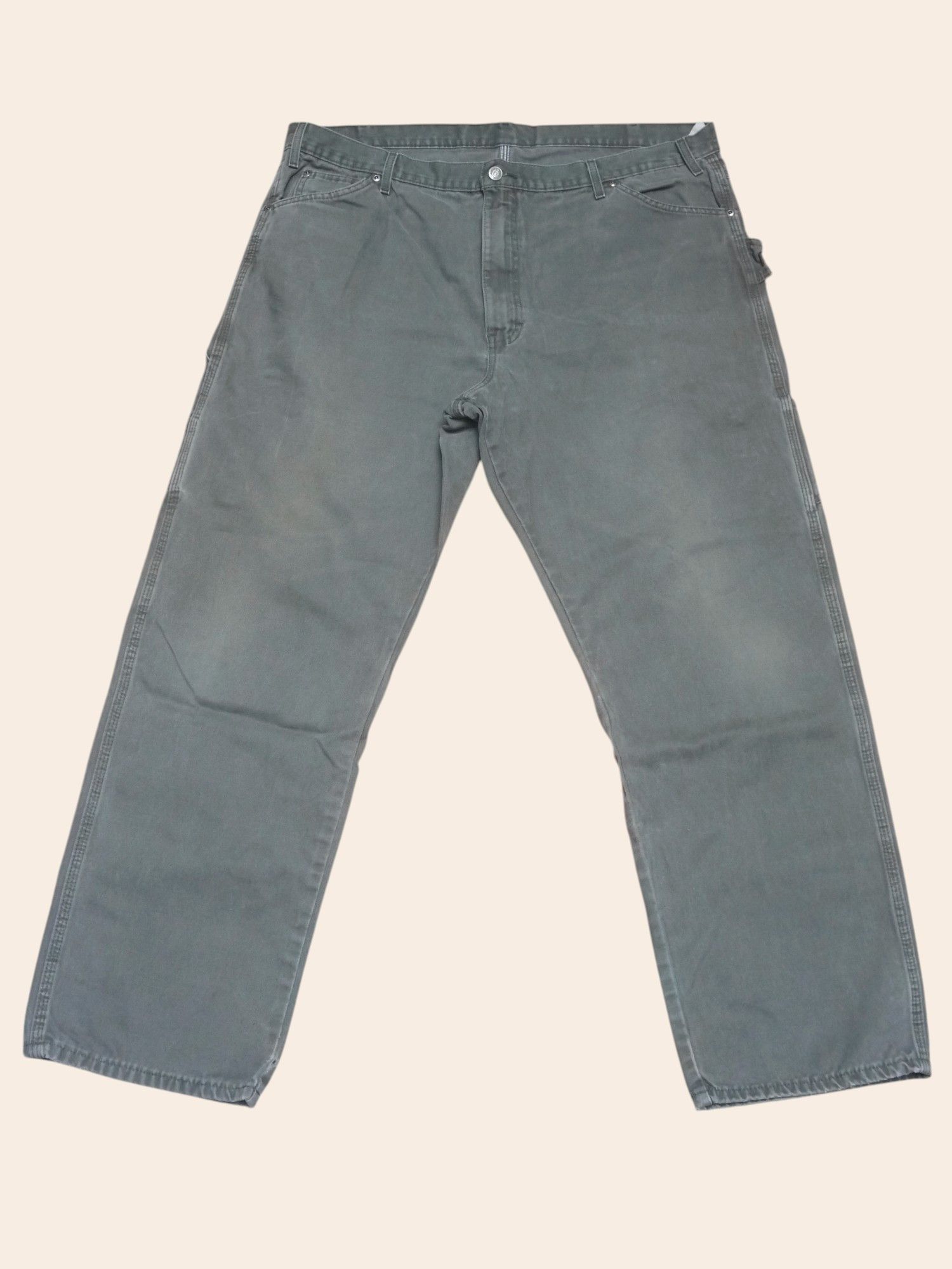 Dickies Dickies Washed Olive Carpenter Pants (W42 X L32) Size US 42 / EU 58 - 1 Thumbnail
