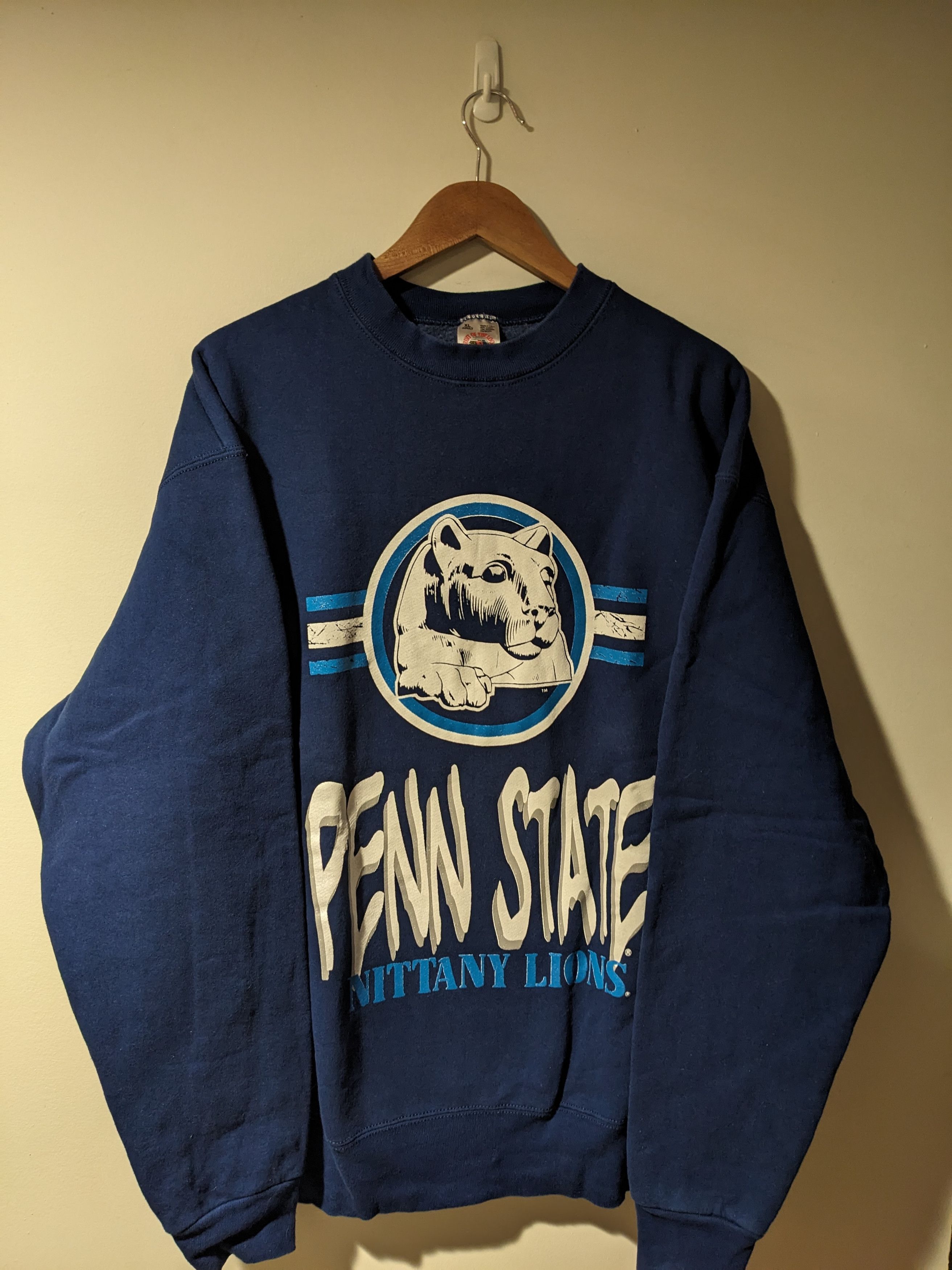 NCAA Vintage 90s Penn State Nittany Lion College Sweatshirt Size US XL / EU 56 / 4 - 1 Thumbnail
