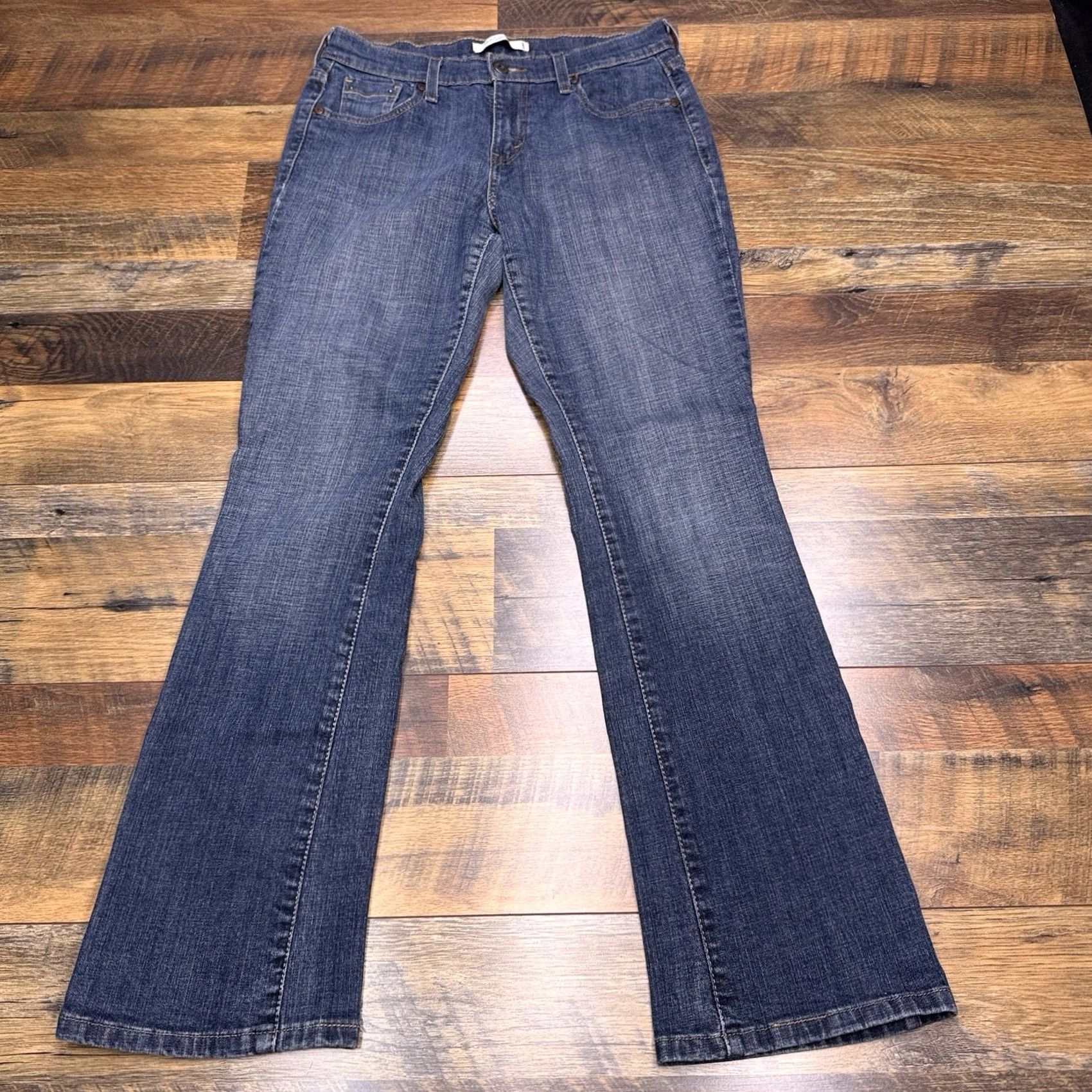 Levi's Levi's 515 Bootcut Jeans Womens 6 Medium Blue Mid Rise Stretch Denim 5-Pocket Classic Size 28" / US 6 / IT 42 - 2 Thumbnail