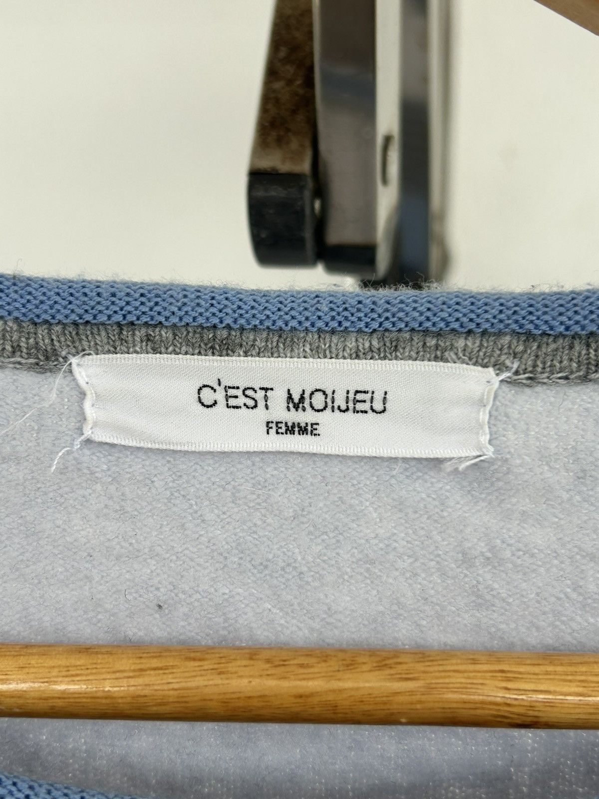 Japanese Brand Cest Moijeu Femme Knitwear Blue Sweat Size US M / EU 48-50 / 2 - 4 Thumbnail