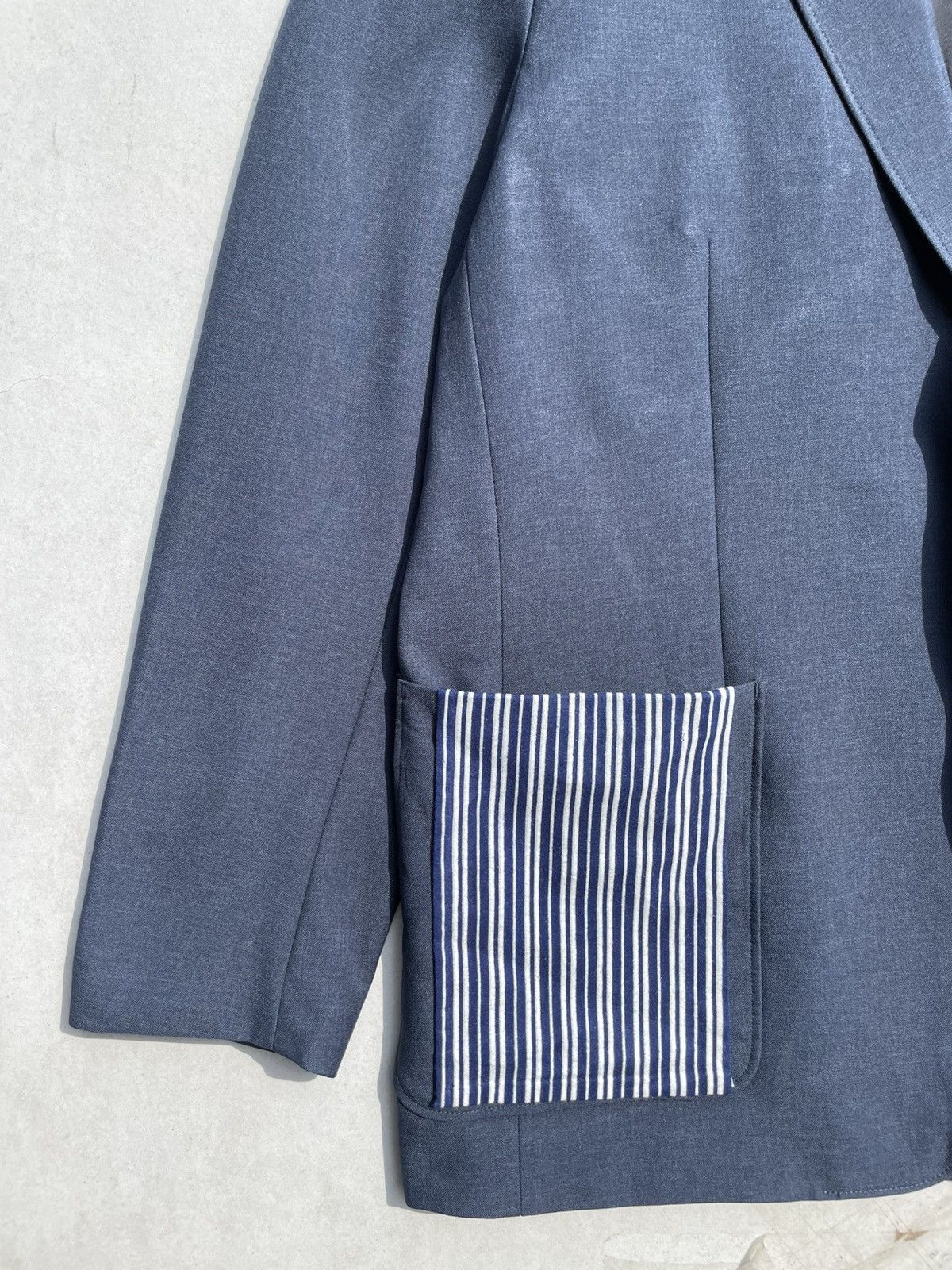 Japanese Brand 🔥Accept Binding 🔥 Uniqlo U Blazer With Striped Patch Pockets Size US XL / EU 56 / 4 - 5 Thumbnail