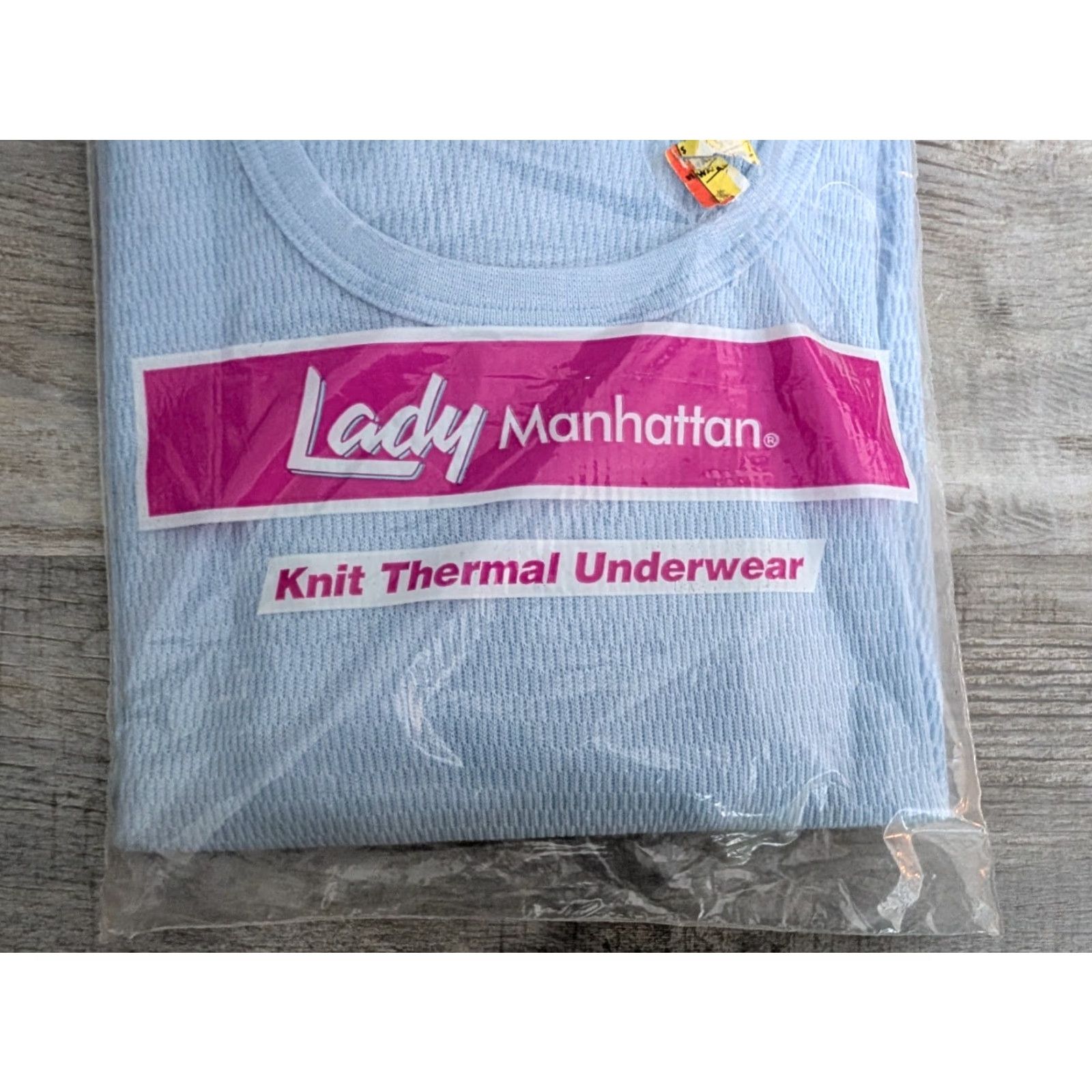 Vintage VINTAGE Lady Manhattan Crew Neck Long Sleeve Thermal Shirt Blue M Womens 1990s USA Made Size M / US 6-8 / IT 42-44 - 4 Thumbnail