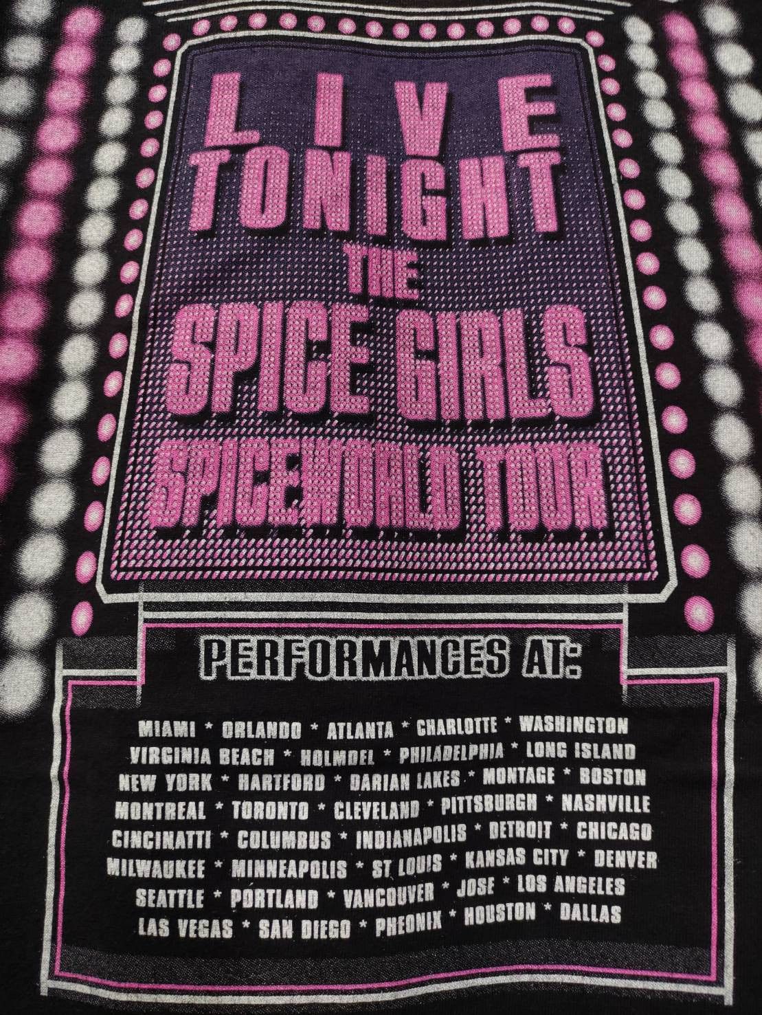 Band Tees Vtg 90's Spice Girls Spiceworld Promo Tour T-Shirt Size US S / EU 44-46 / 1 - 11 Thumbnail