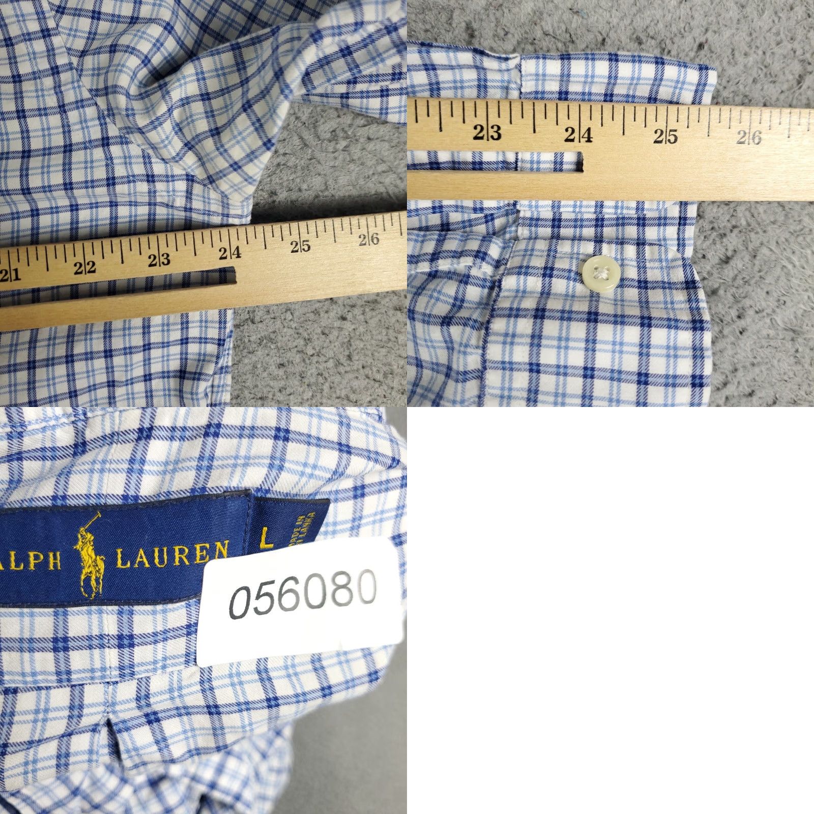 Ralph Lauren Ralph Lauren Shirt Mens Large Blue Plaid Pony Button Up Long Sleeve Casual Classic Preppy American Logo Size US L / EU 52-54 / 3 - 8 Thumbnail