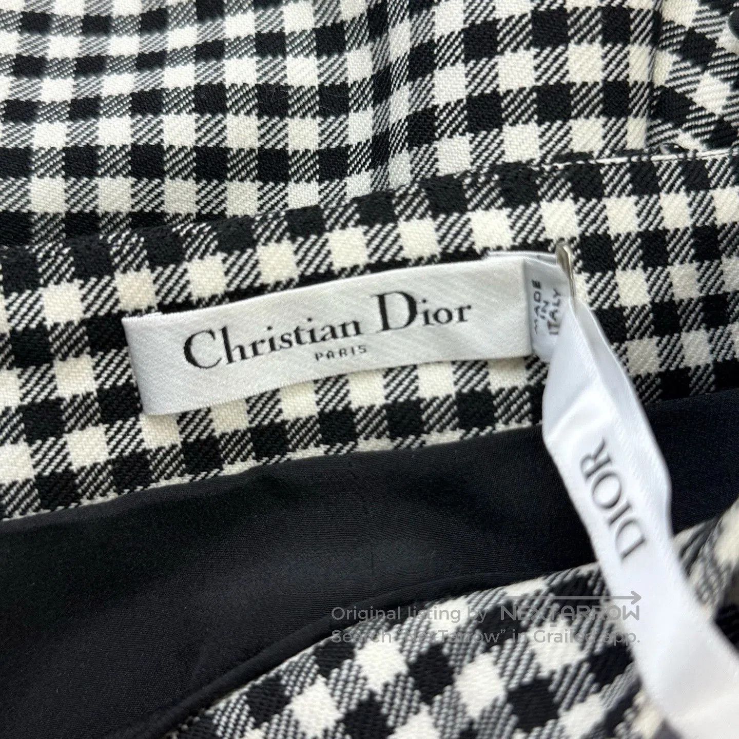 Dior Dior Checkered Mid. Size 35" - 4 Thumbnail