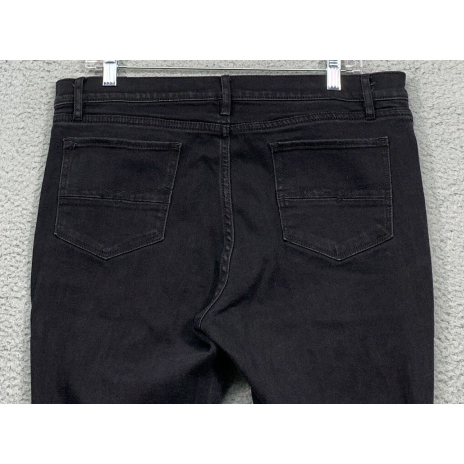 Vintage New York & Company Jeans Black 14 Distressed Straight Leg Womens Regular Benign Vintage: No Size 36" / US 14 / IT 50 - 5 Thumbnail