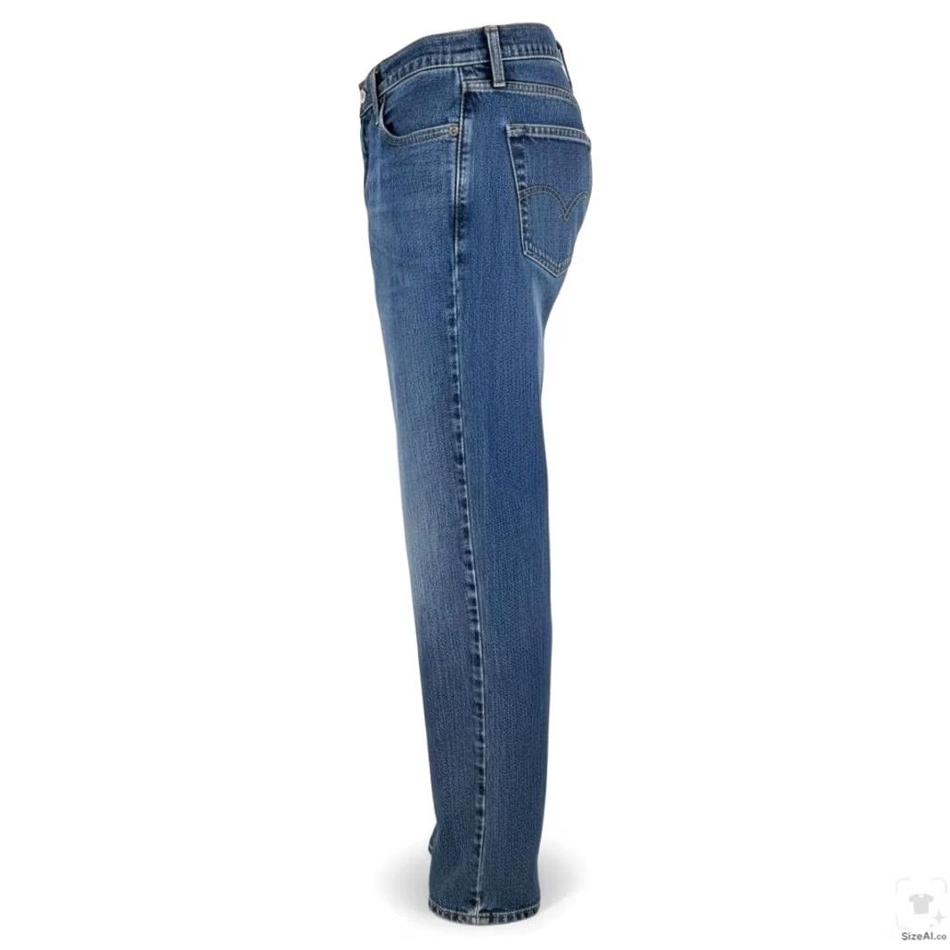 Levi's Levi's 511 Jeans Mens 32x32 Blue Medium Wash Slim Straight Leg Denim Zip Fly Size US 32 / EU 48 - 3 Thumbnail