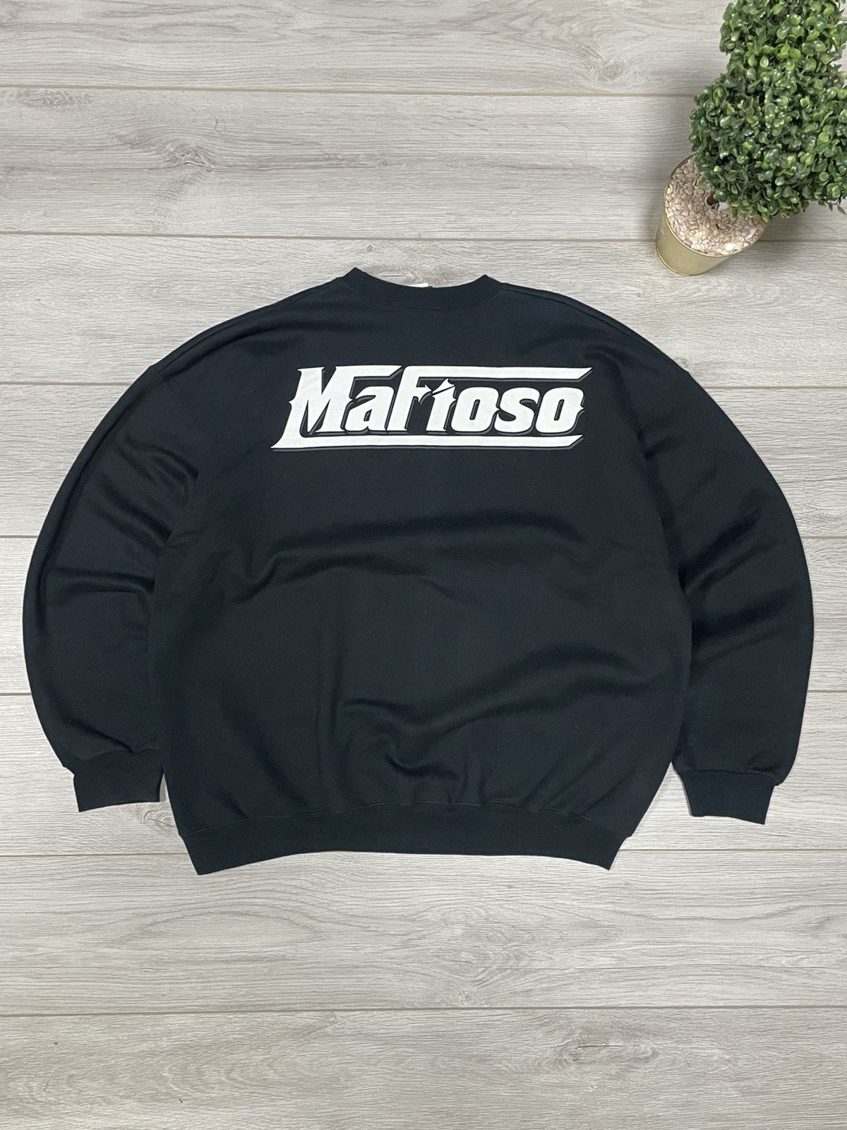 Vintage Don Corleone Mafioso USA The God Father bog print sweatshirt Size US XL / EU 56 / 4 - 2 Thumbnail
