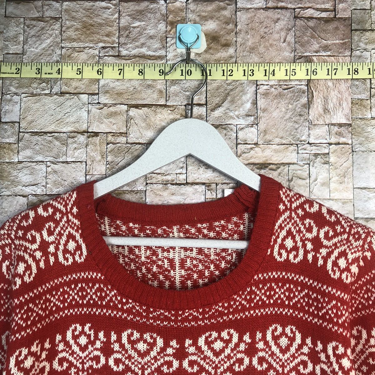 Homespun Knitwear × Japanese Brand Japanese Brand art vintage Red Knitwear #A19 Size XS / US 0-2 / IT 36-38 - 3 Thumbnail