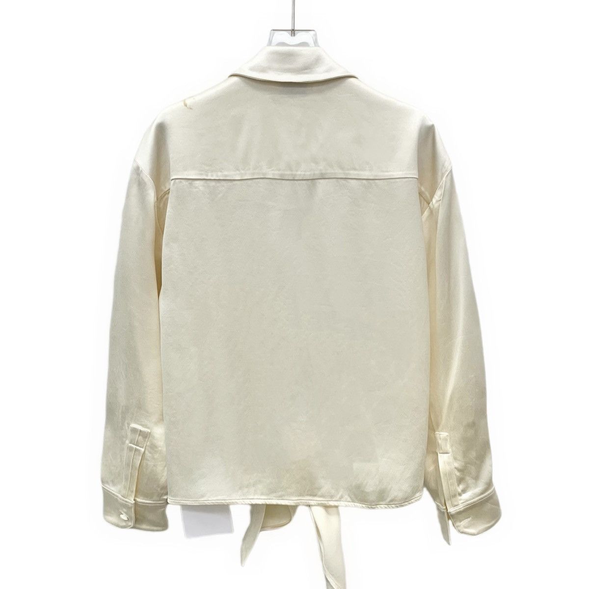 Yves Saint Laurent Yves Saint Laurent Champagne Silk Long Sleeve Shirt K26WX Size XS / US 0-2 / IT 36-38 - 2 Thumbnail