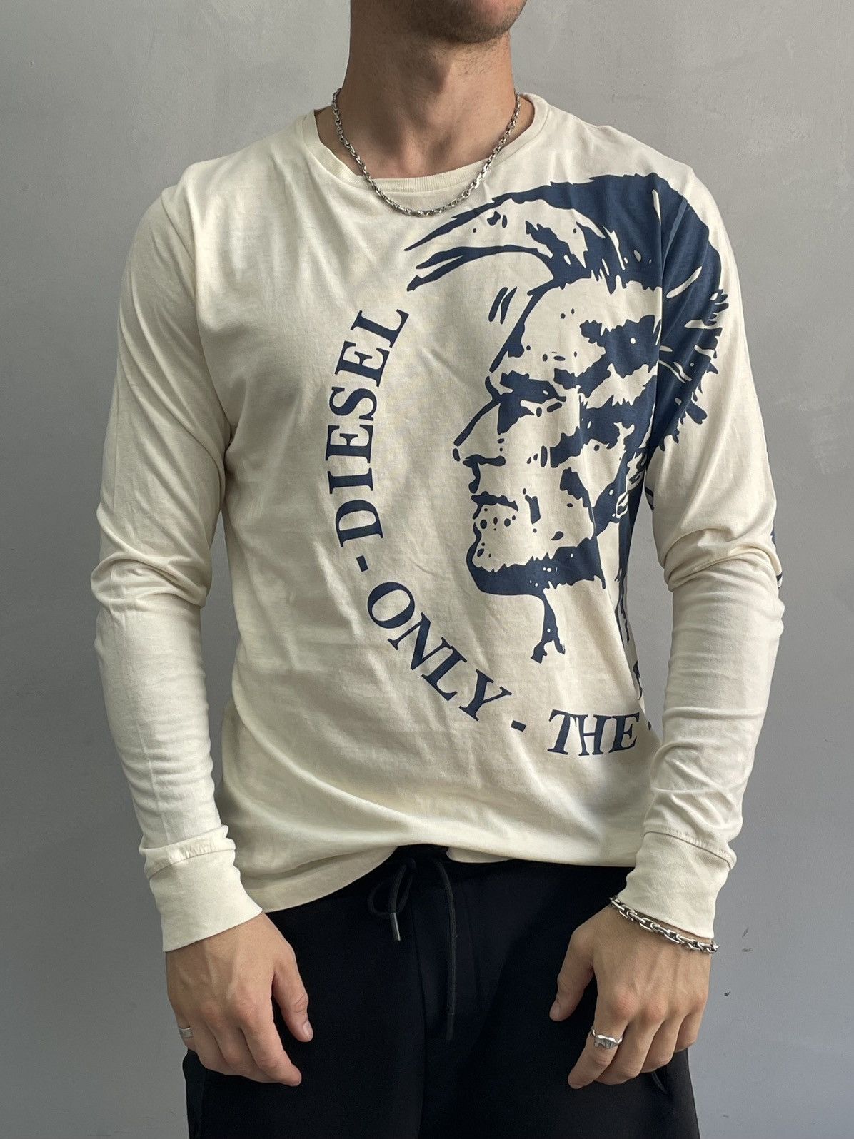 Diesel Avant garde Diesel big logo long sleeve rare y2k Size US M / EU 48-50 / 2 - 2 Thumbnail
