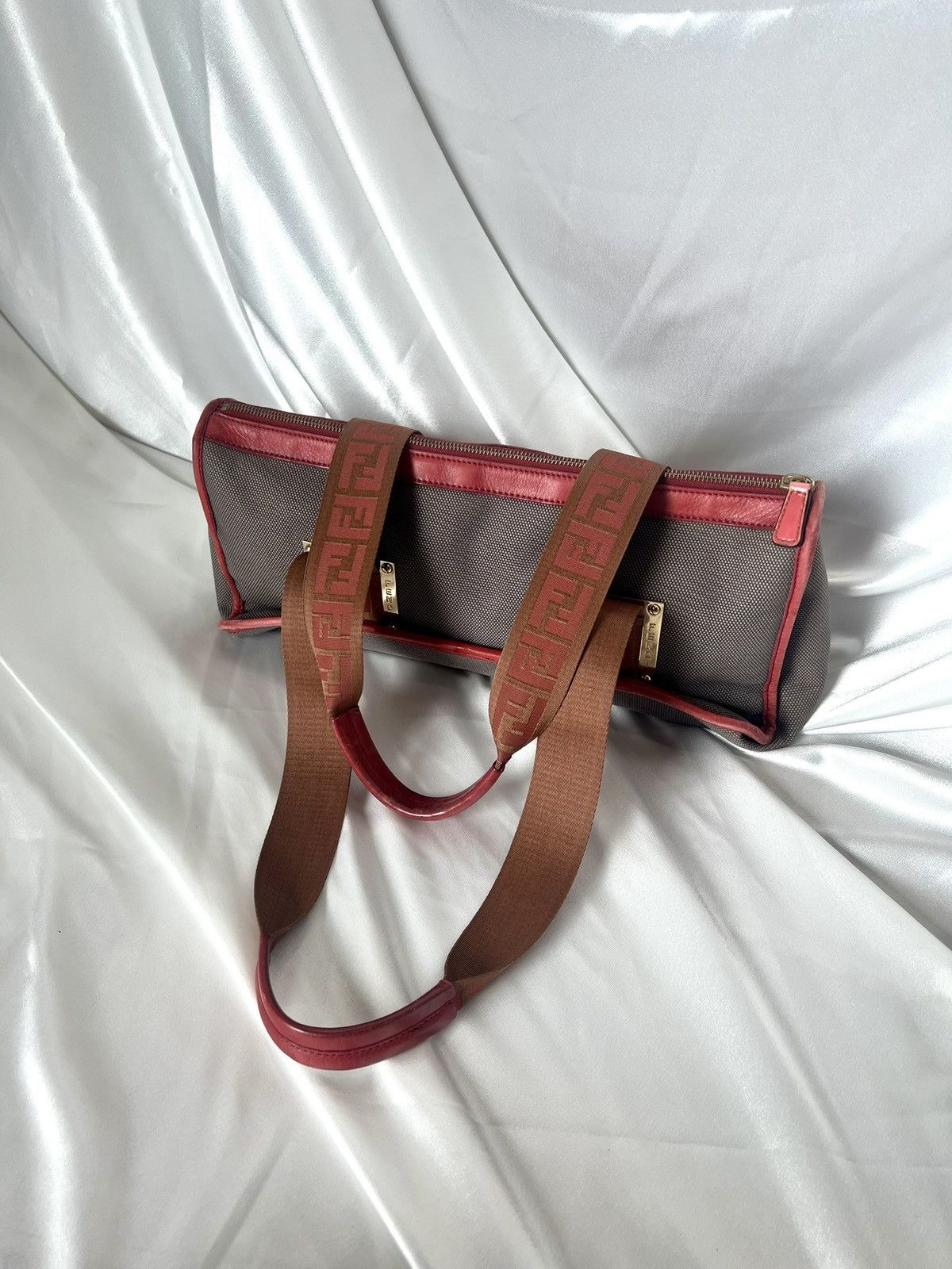 Fendi Fendi Zucca Canvas Tote – Red Trim Edition Size ONE SIZE - 3 Thumbnail