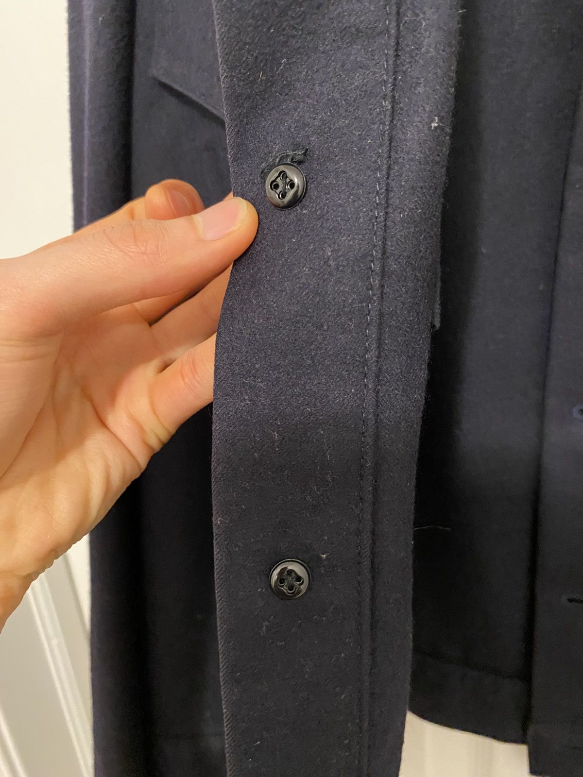 Yohji Yamamoto 01aw navy wool trucker yohji tab jacket Size US M / EU 48-50 / 2 - 15 Thumbnail