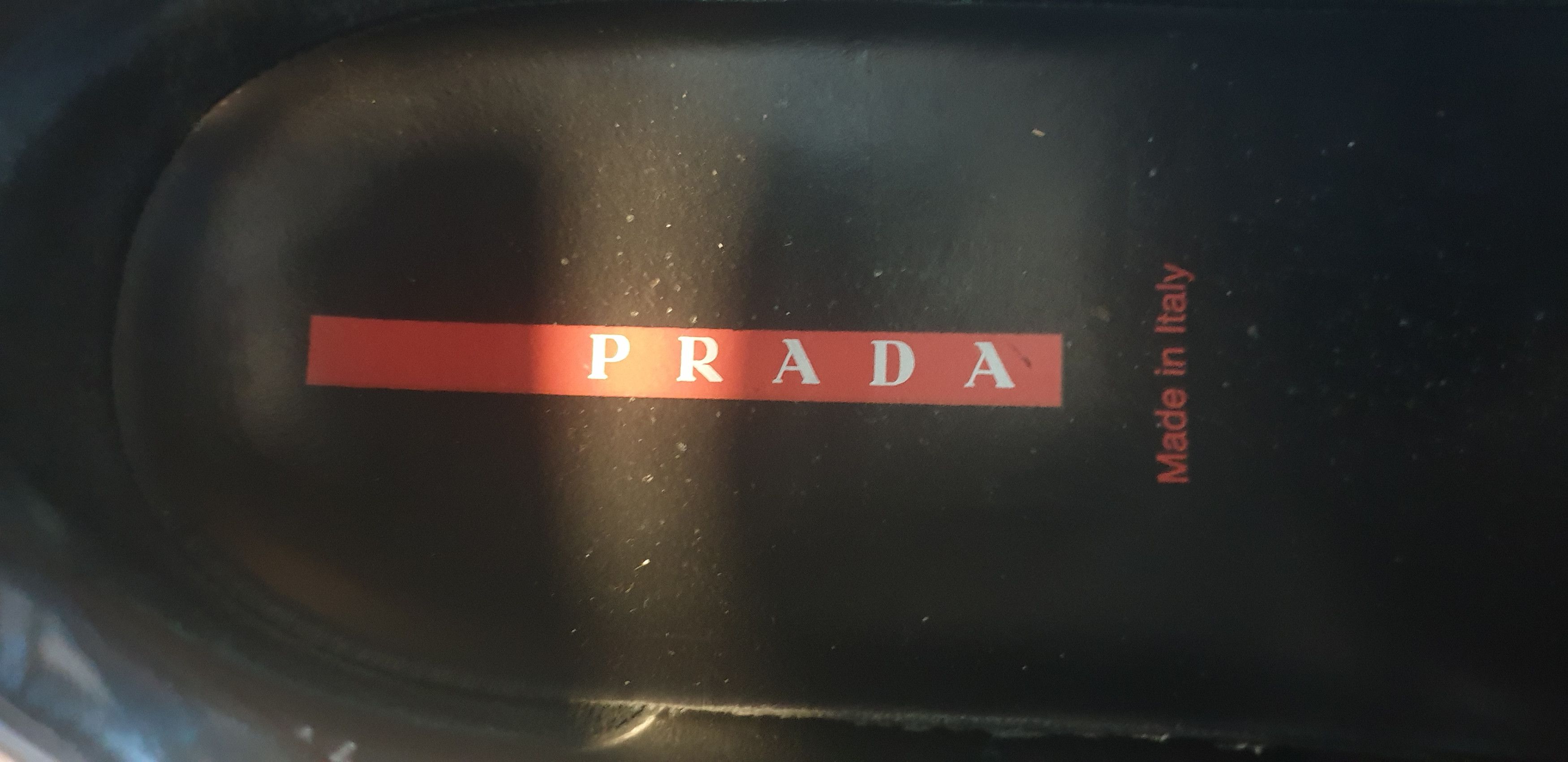 Prada Prada sport (Linea Rossa) black leather sneakers Size US 12 / EU 45 - 8 Thumbnail