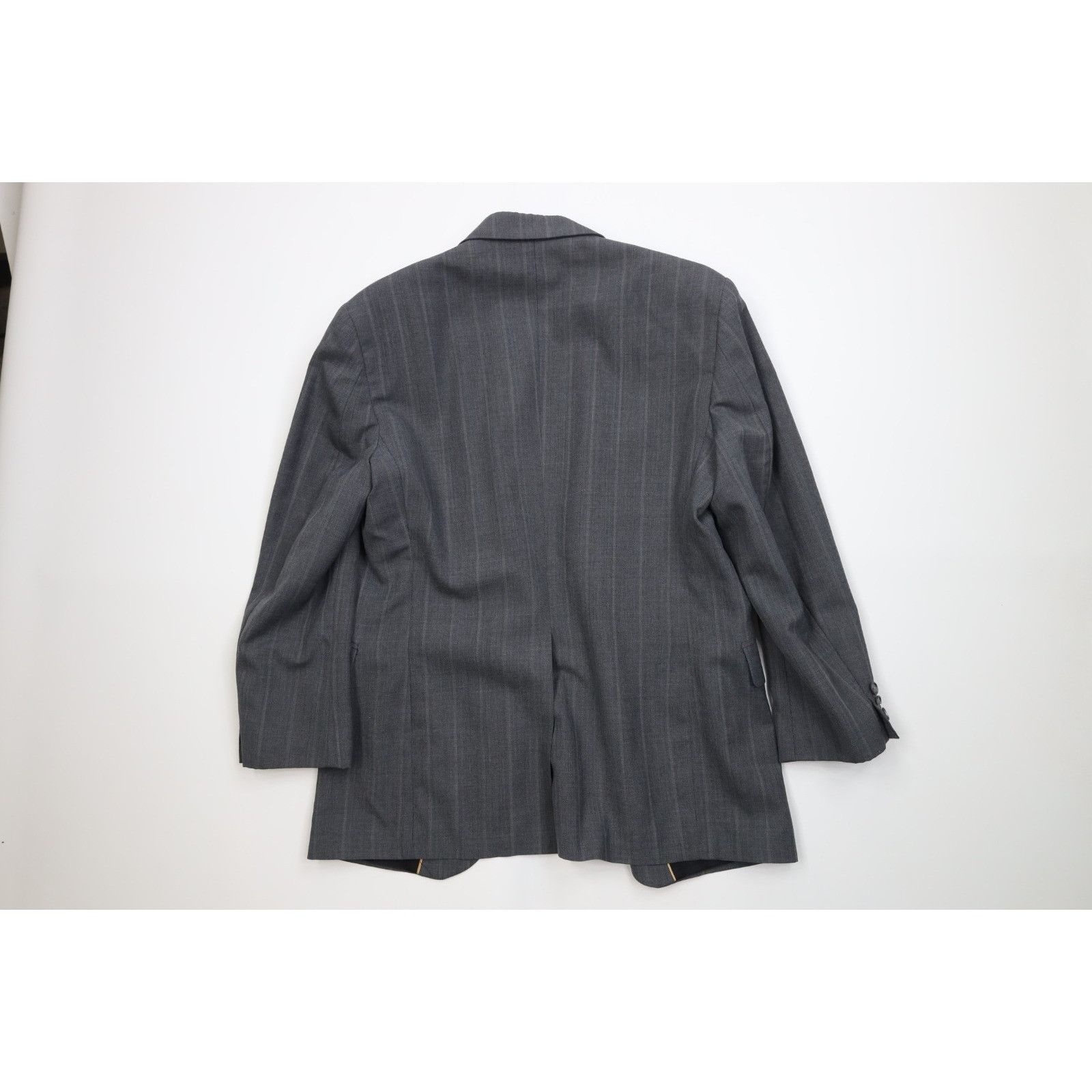 Vintage Vintage 90s Streetwear 2 Piece Wool Suit Wedding Striped Size 40R - 8 Thumbnail