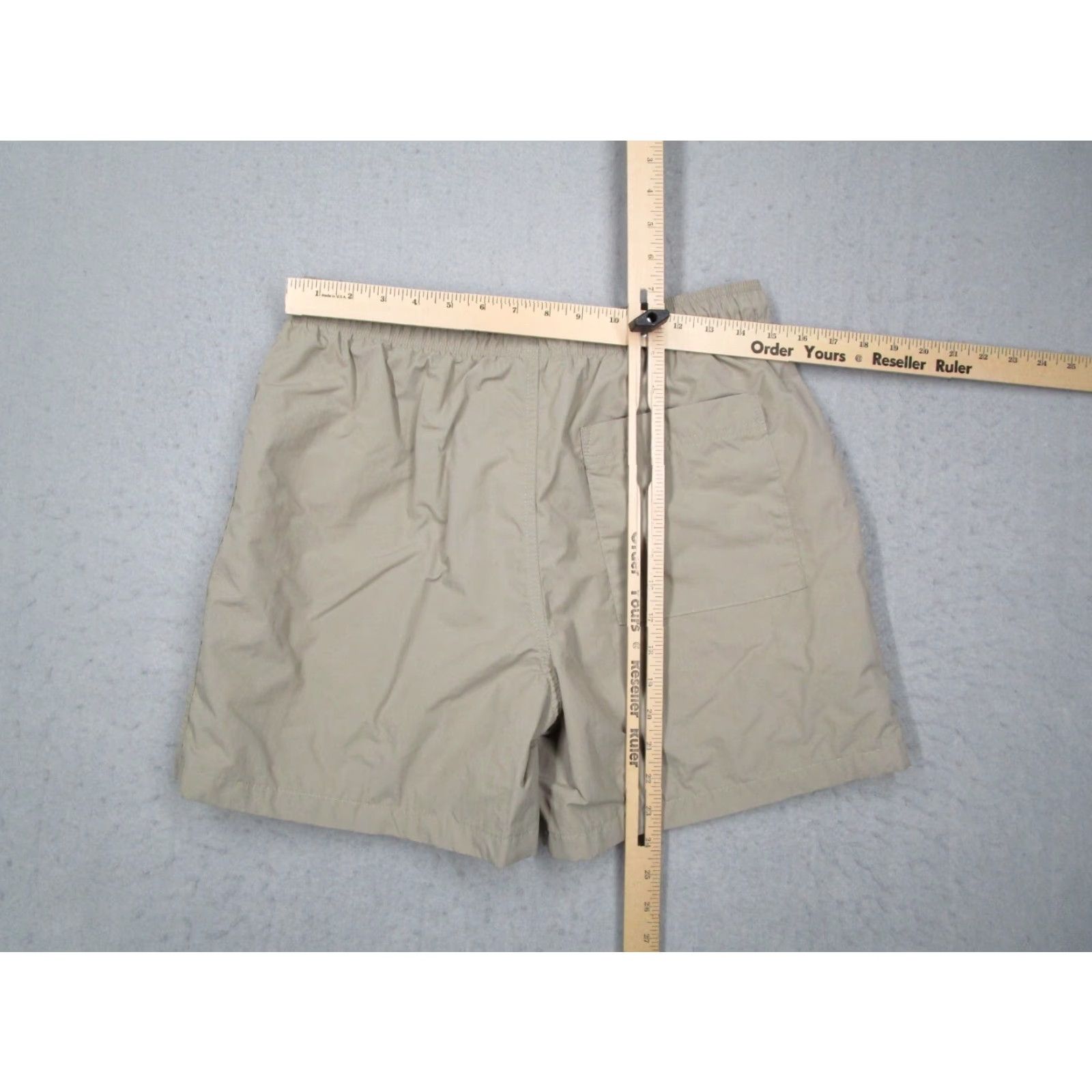 CLOT Standard Cloth Shorts Mens Medium Beige Lined Nylon Performance Active Workout Size US 31 - 5 Thumbnail