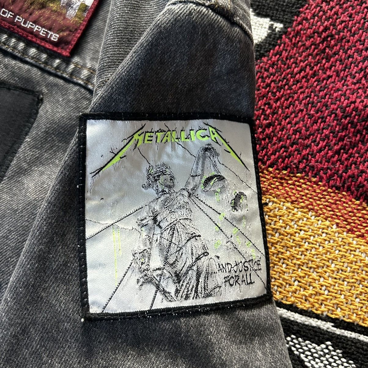 Levi's Vintage Clothing × Metallica × Vintage Vintage 90s Levis denim jacket with band patch Size US XL / EU 56 / 4 - 12 Thumbnail