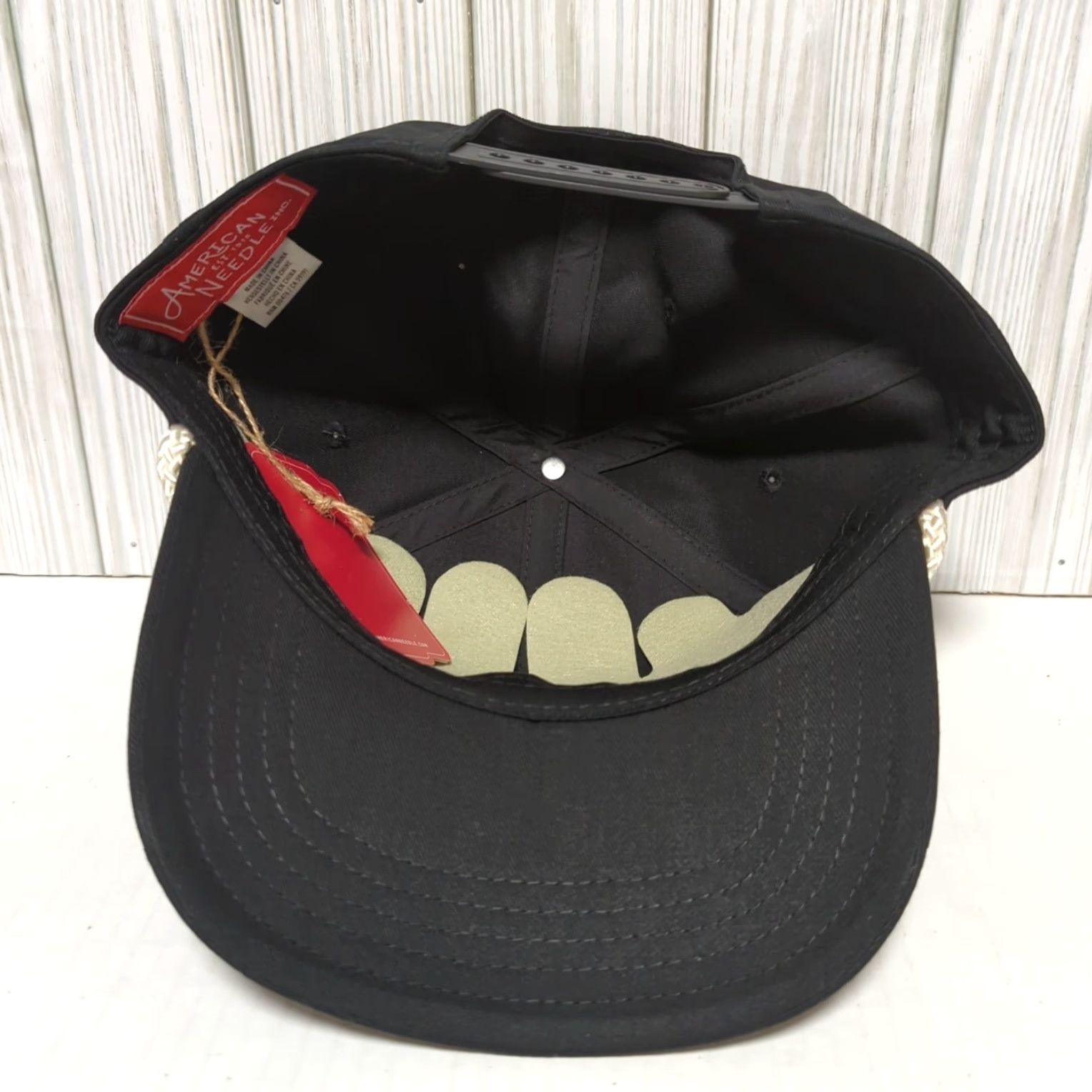 American Needle American Needle Pink Floyd Hat Cap Snapback Band Concert Tour Black Rope Trucker Men One Size Black Adjustable Breathable Cap Size ONE SIZE - 6 Thumbnail