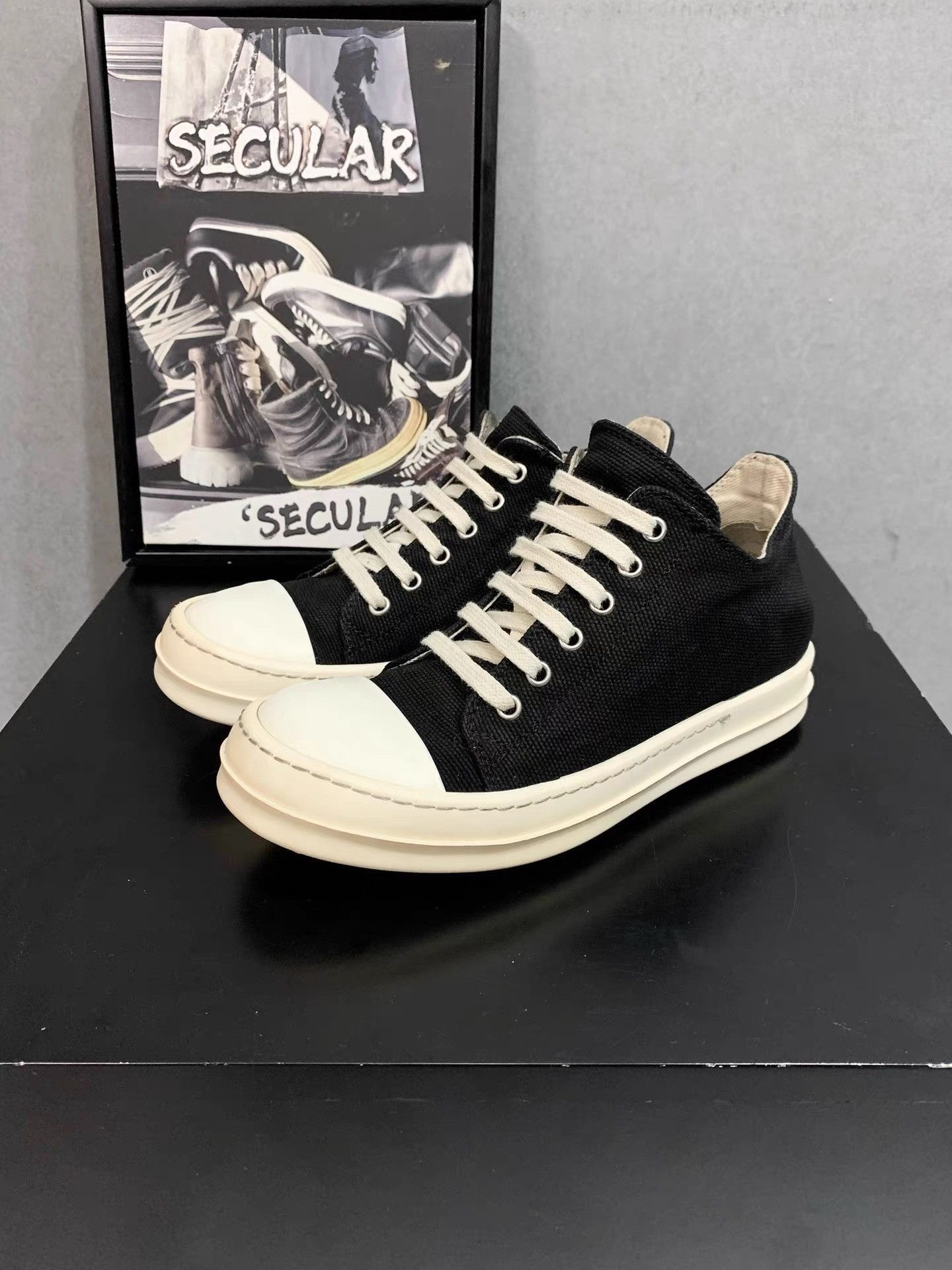 Rick Owens Rick Owens Canvas Low-Top Big Converse K34 Size US 6 / IT 36 - 3 Thumbnail
