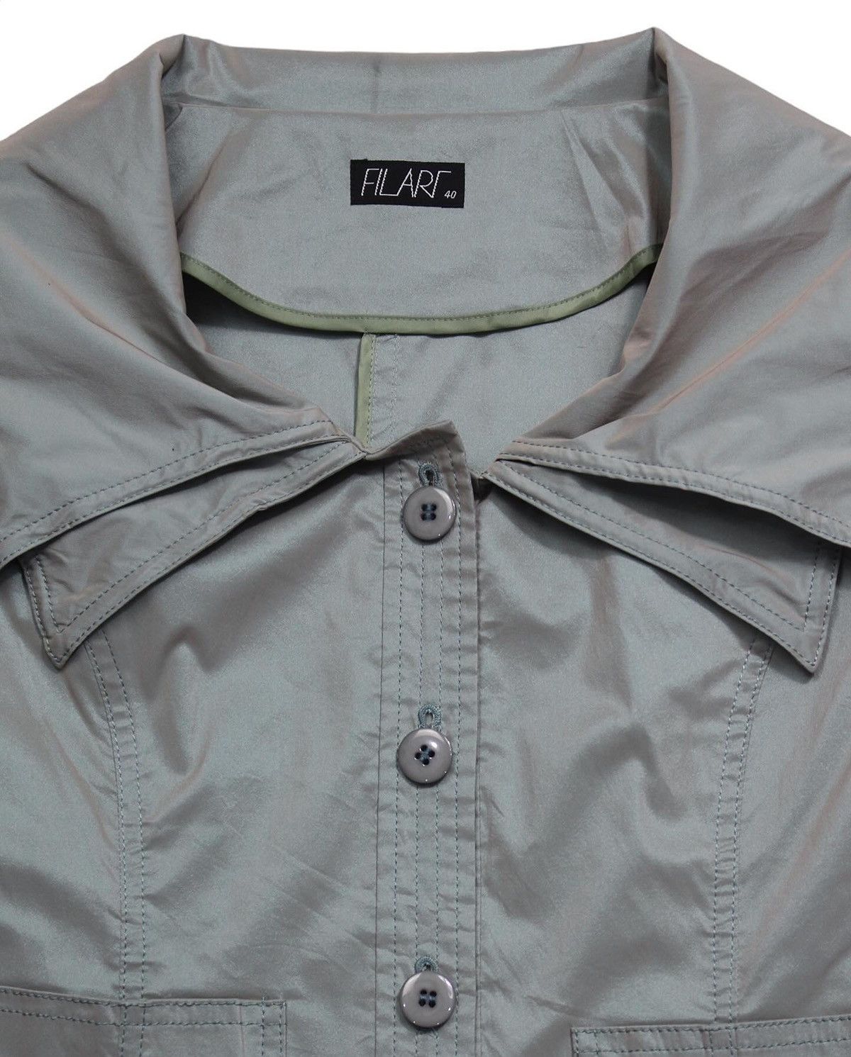Japanese Brand 2000S FILARL DOUBLE COLLAR JACKET Size S / US 4 / IT 40 - 2 Thumbnail