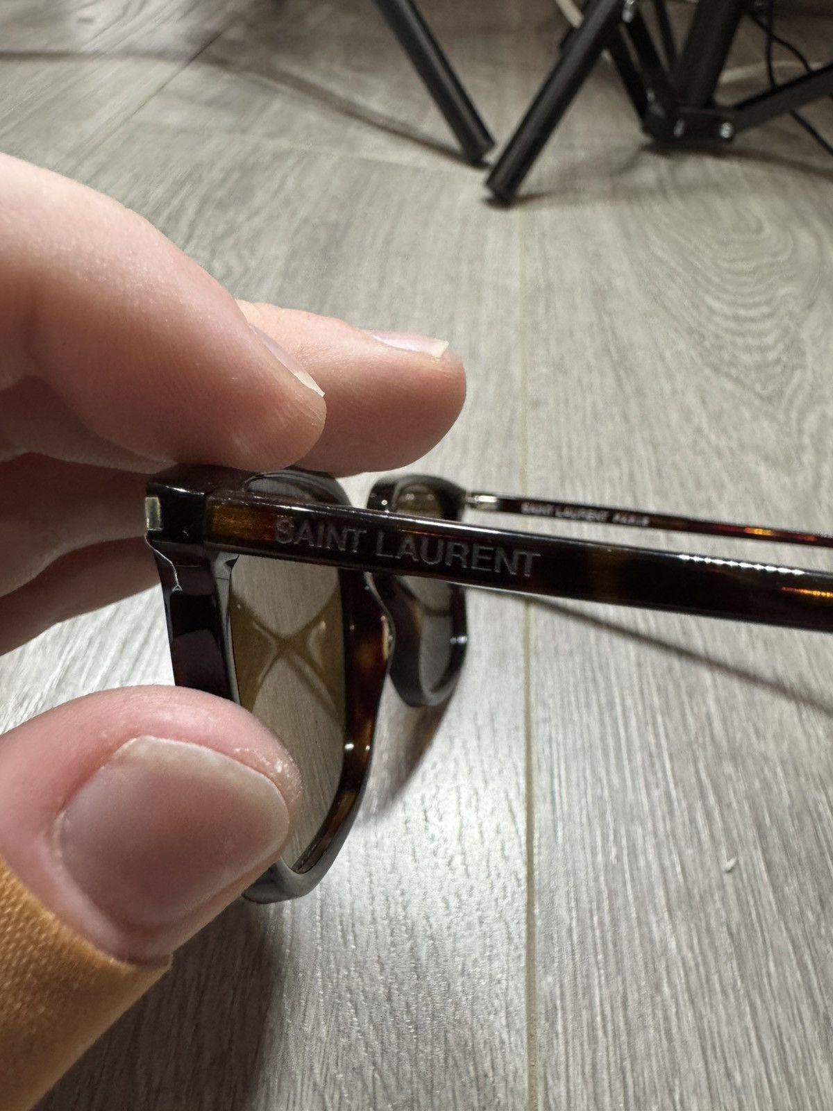 Saint Laurent Paris Saint Laurent Sl SL 131/F COMBI 007 Sunglasses Brown 271436 Size ONE SIZE - 4 Thumbnail
