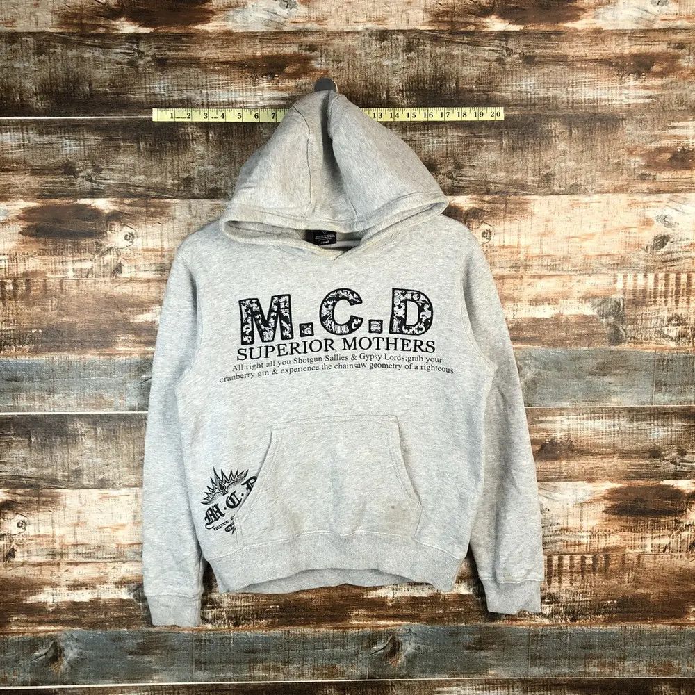 Japanese Brand M.C.D punk rock Grey Hoodie sweatshirt #A1510 Size US XS / EU 42 / 0 - 3 Thumbnail