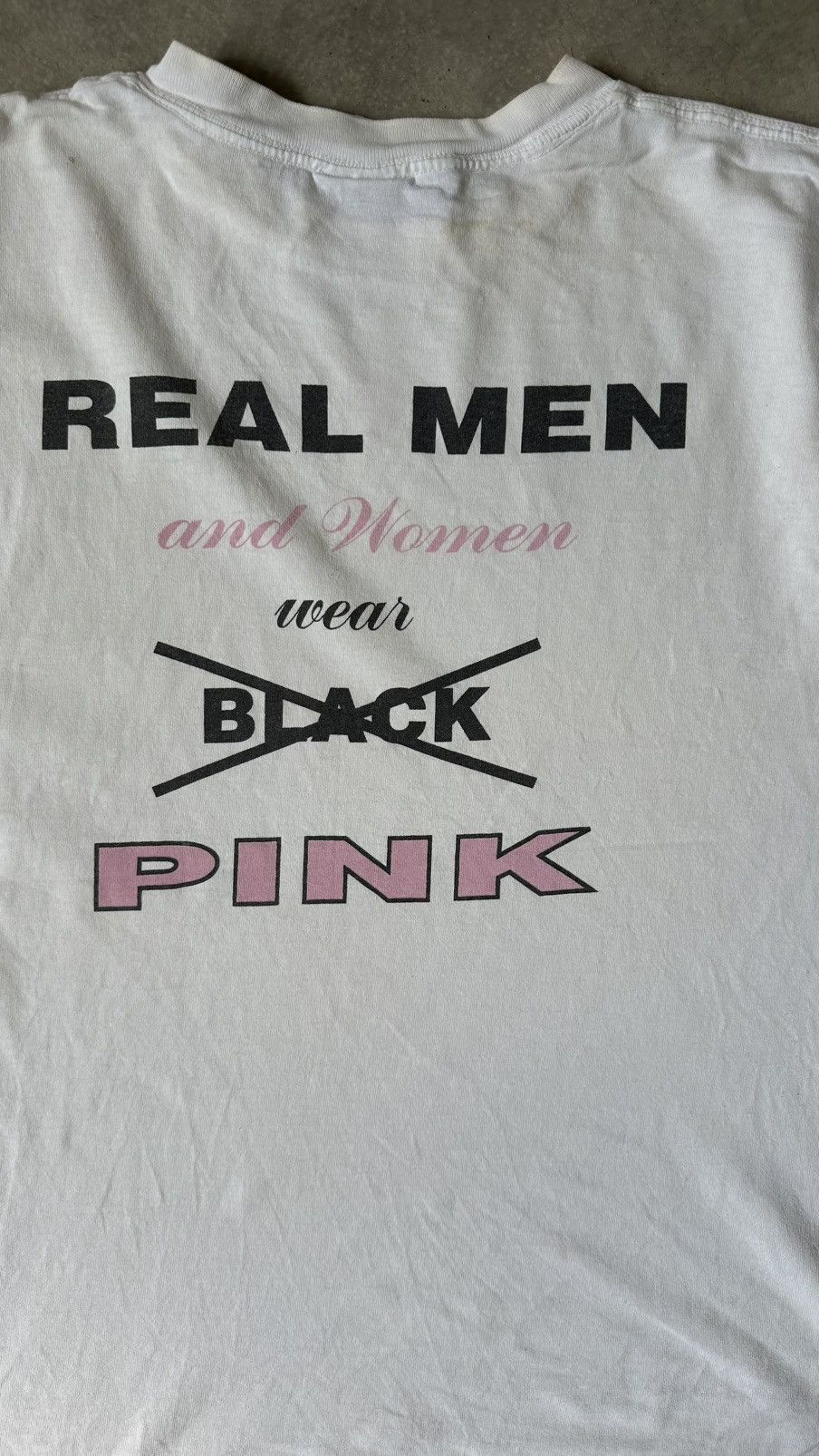 All Sport VINTAGE REAL MEN WEAR PINK TEE Size US L / EU 52-54 / 3 - 6 Thumbnail