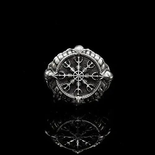 Other 925 Silver Plated Adjustable Lucky Rune Ring for Men Women Size ONE SIZE - 2 Thumbnail