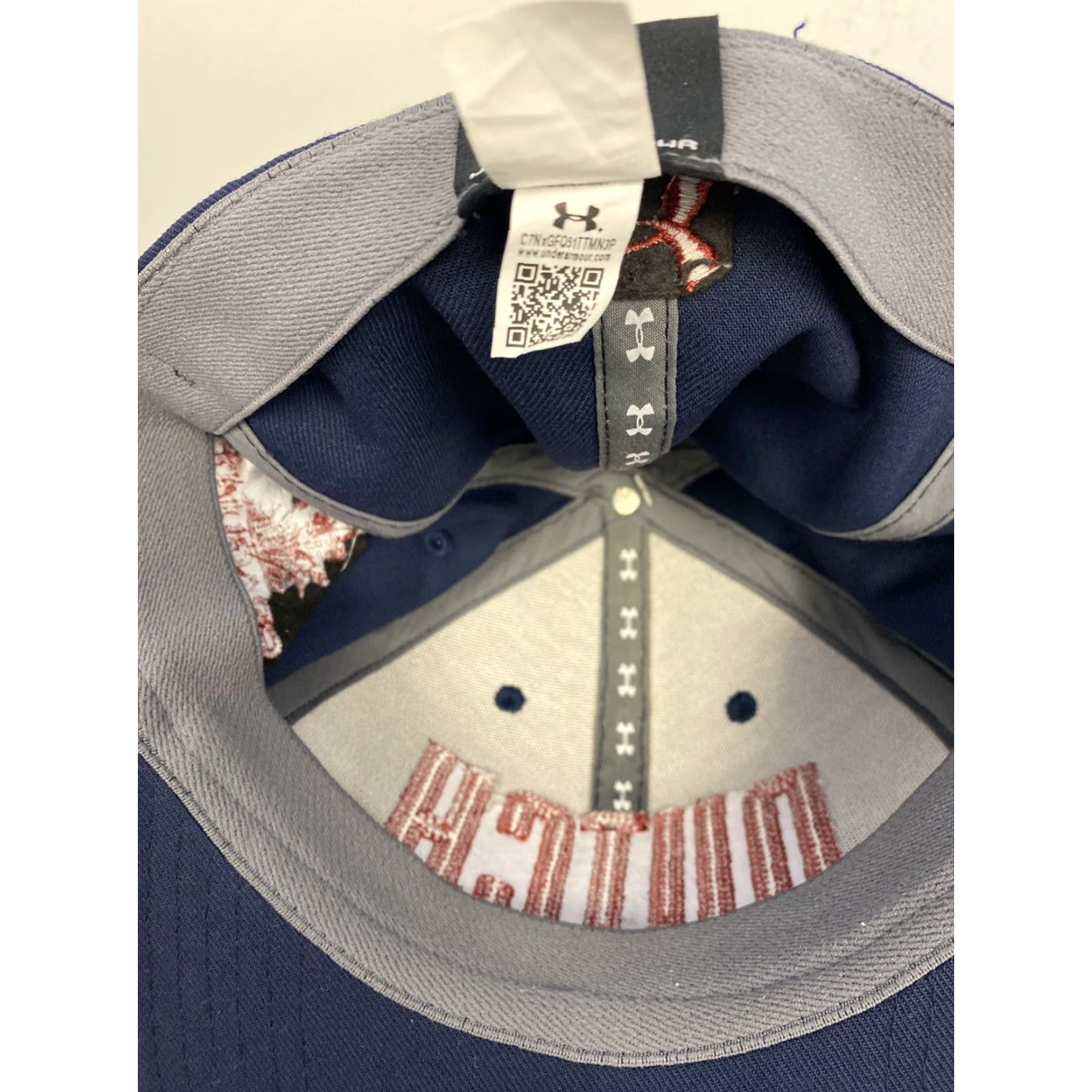 New Era VINTAGE Dutch Hat Cap Navy Under Armour Snapback Large L Mens Navy Hat 90s Concert Football? Size ONE SIZE - 7 Thumbnail