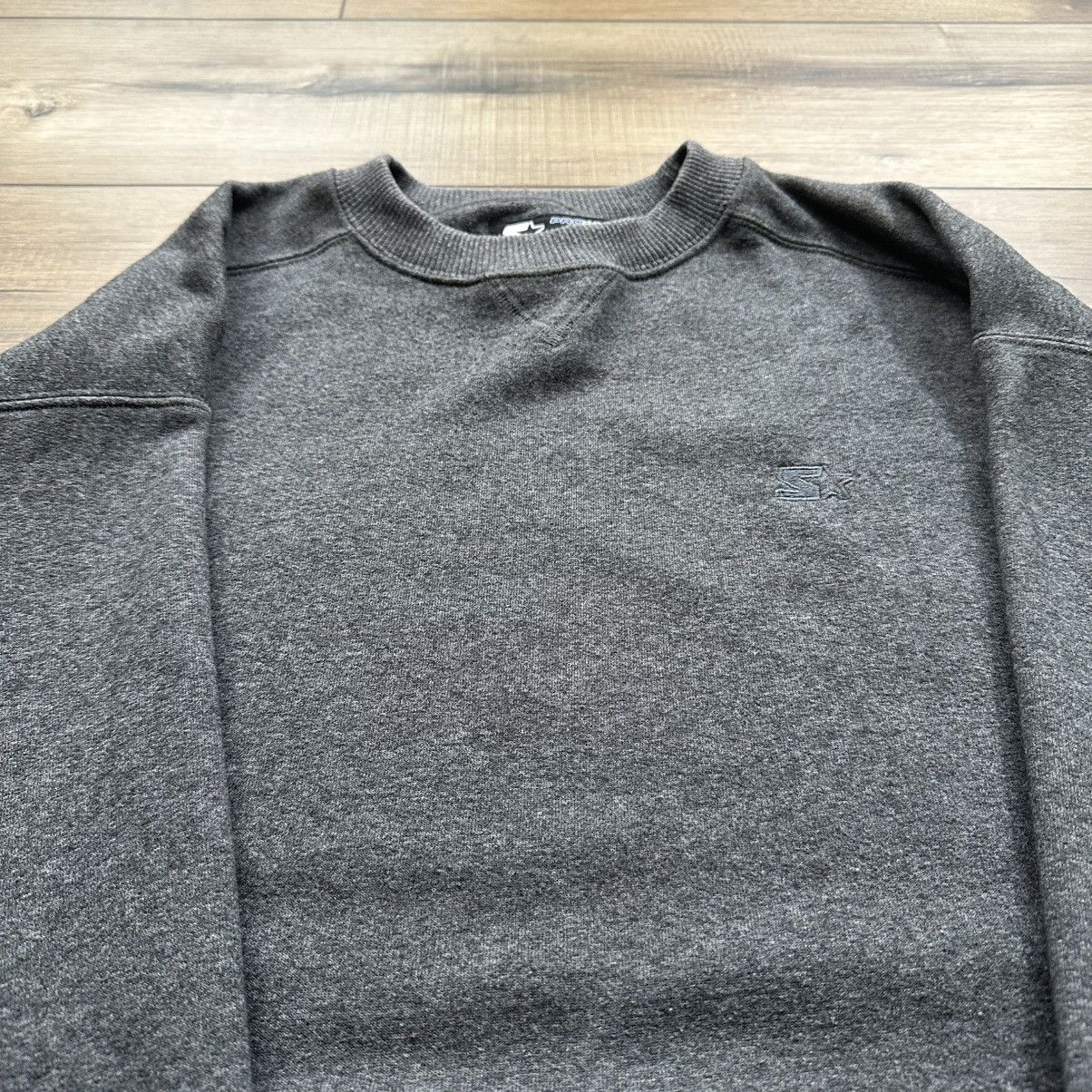 Starter Vintage 90s Starter Grey Blank Crewneck Sweatshirt Size US M / EU 48-50 / 2 - 5 Thumbnail