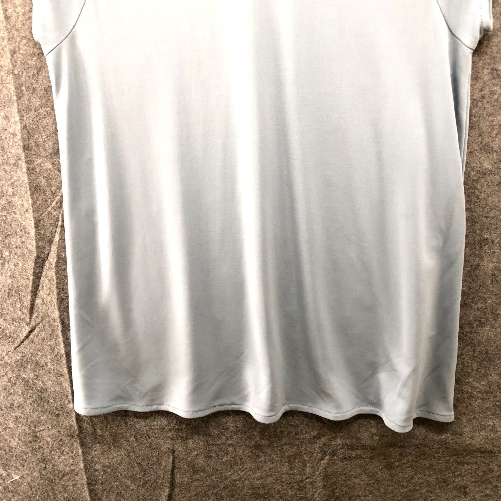 Ralph Lauren Lauren Ralph Lauren Blouse Short Sleeve T Shirt Womens L Light Blue Boat Neck Dress Shirt Formal Workwear Shirt Blouse Size L / US 10 / IT 46 - 4 Thumbnail