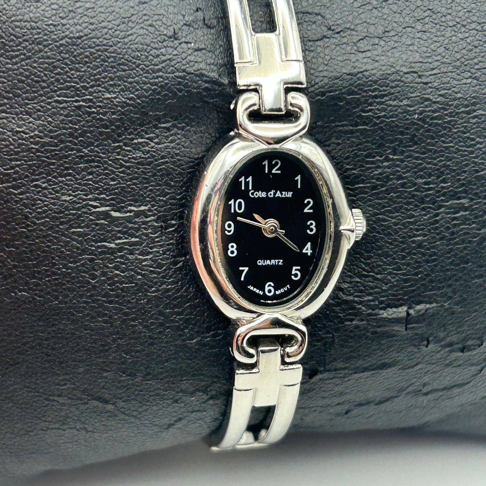 Other Cote d'Azur Silver Tone Black Dial Women’s Watch New Battery Size ONE SIZE - 3 Thumbnail