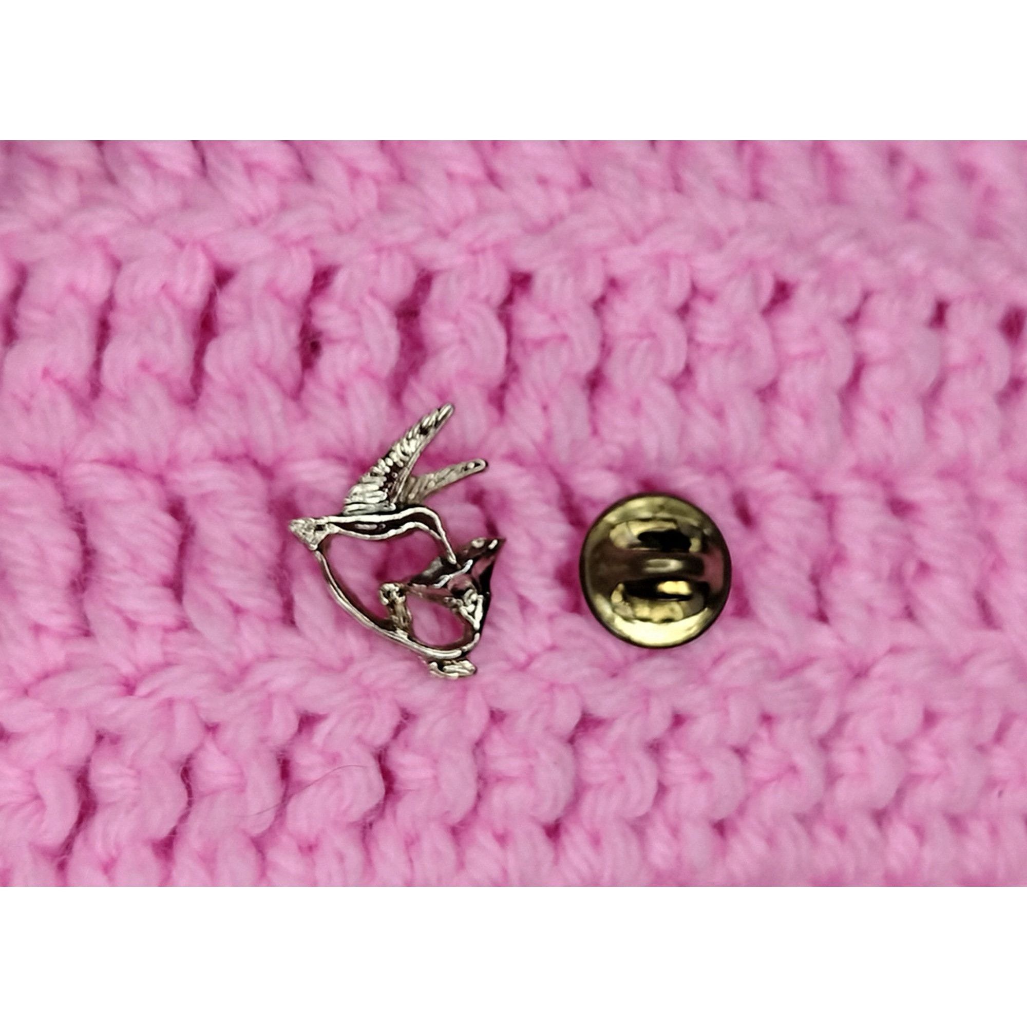 Vintage Ballou Regd Vintage Hummingbird Flower Lapel Pin Brooch Bird Size ONE SIZE - 2 Thumbnail