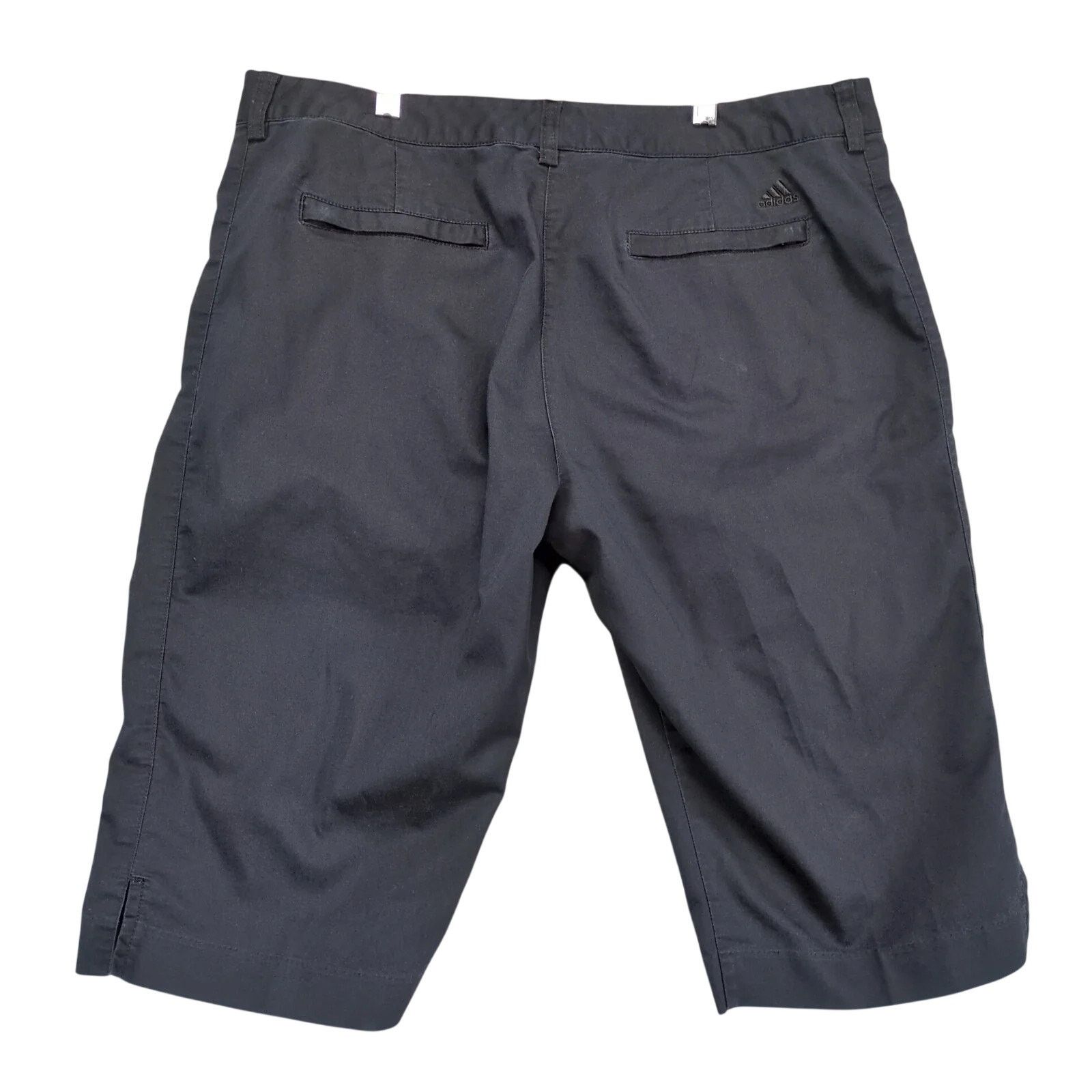 Adidas Vtg Y2K Adidas Stretch Black Shorts Women's 14 35x14" Size 36" / US 14 / IT 50 - 2 Thumbnail