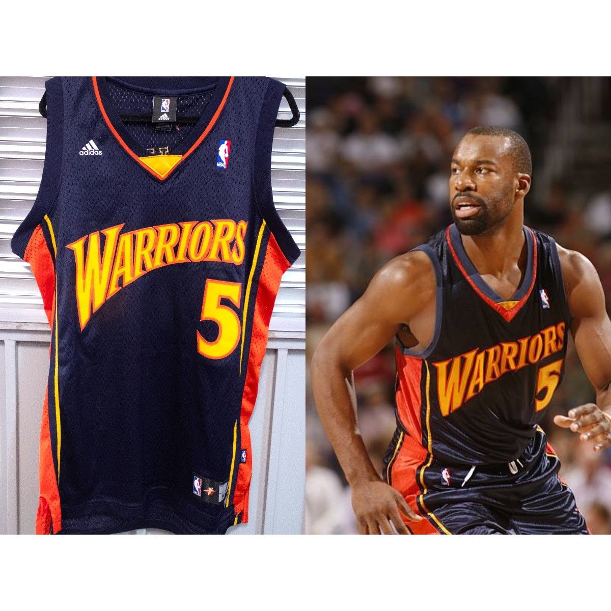 Adidas × NBA Baron DAVIS Golden GS Warriors 2000s Swingman jersey M navy Size US M / EU 48-50 / 2 - 1 Thumbnail