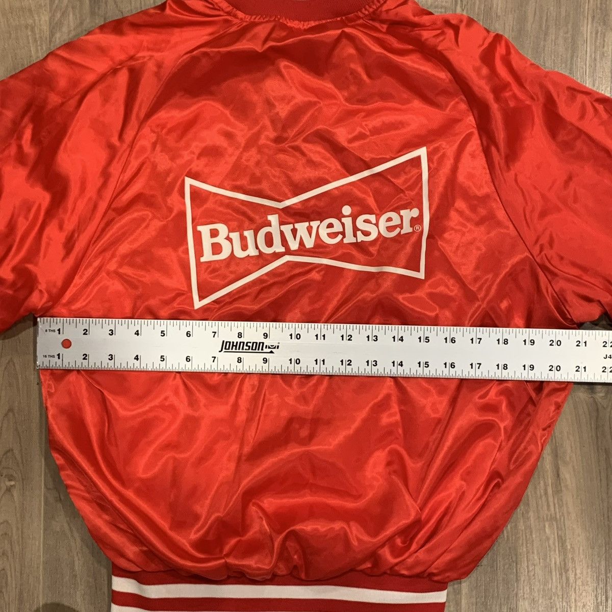 Budweiser VTG Budweiser Satin Bomber Jacket Mens L Anheuser Busch 80s Size US L / EU 52-54 / 3 - 6 Thumbnail