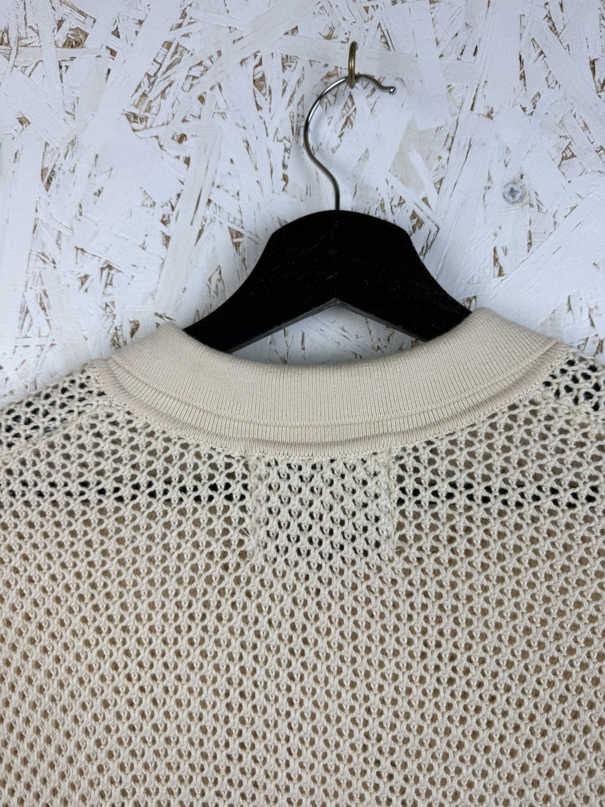Arte Antwerp Arte Antwerp SS22 Kiewic Knit Polo Shirt Size M Beige Size US M / EU 48-50 / 2 - 7 Thumbnail