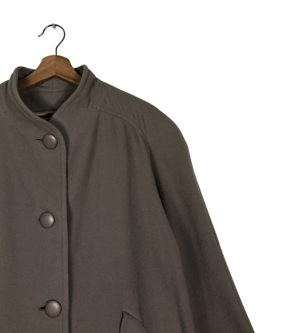 Lanvin 🔥RICH GREY LONG WOOL JACKET HERRINGBONE LANVIN PARIS FRANCE Size US M / EU 48-50 / 2 - 6 Thumbnail