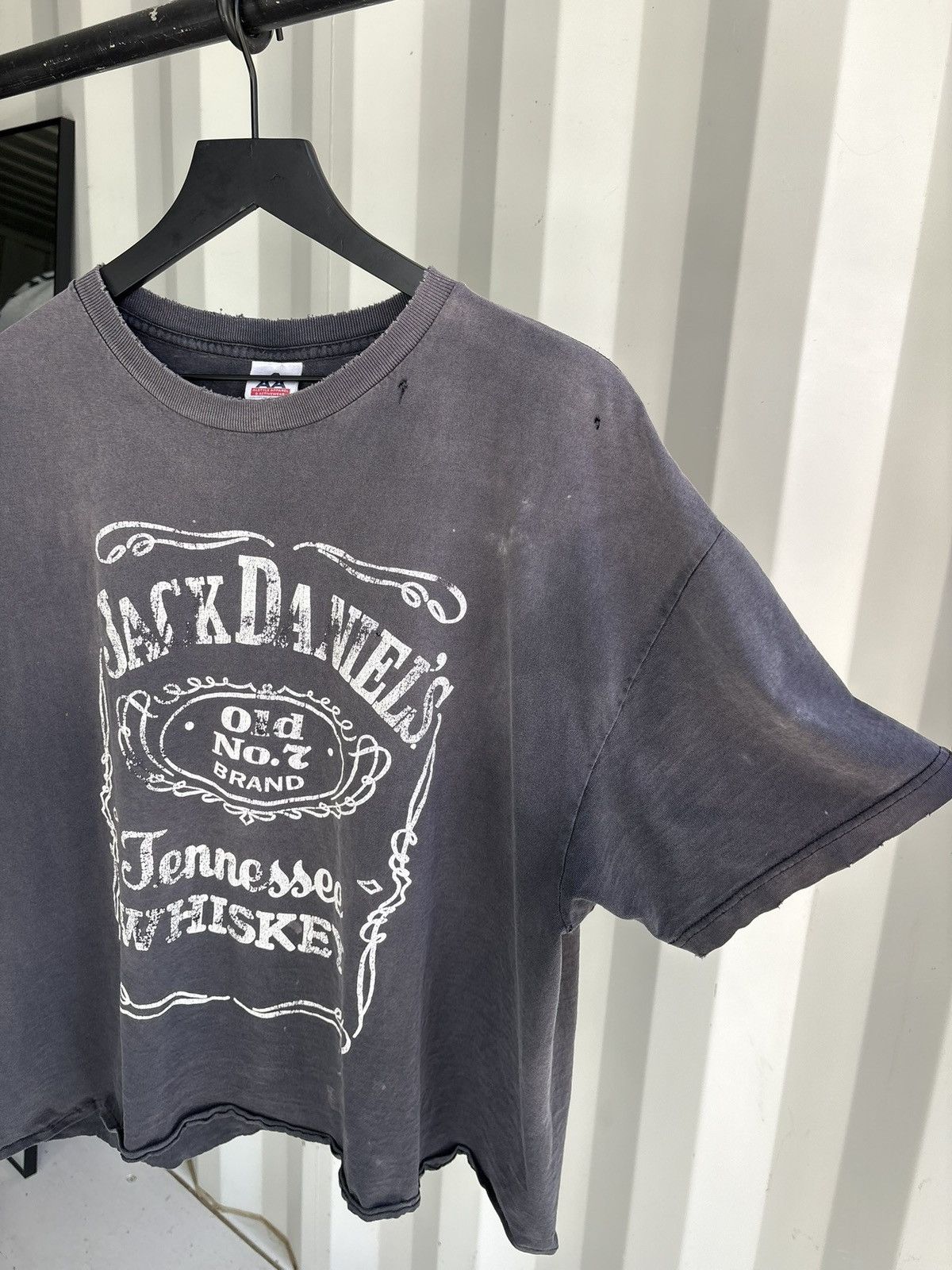 Vintage Vintage Jack Daniels Shirt Faded Thrashed Grunge Band Size US XL / EU 56 / 4 - 2 Thumbnail