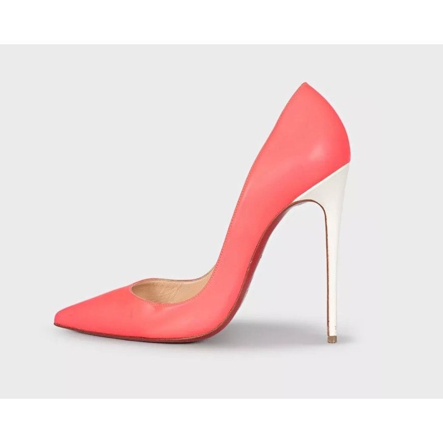 Christian Louboutin Christian Louboutin So Kate Pink Leather Pumps Sz.37.5 Size US 6 / IT 36 - 1 Thumbnail