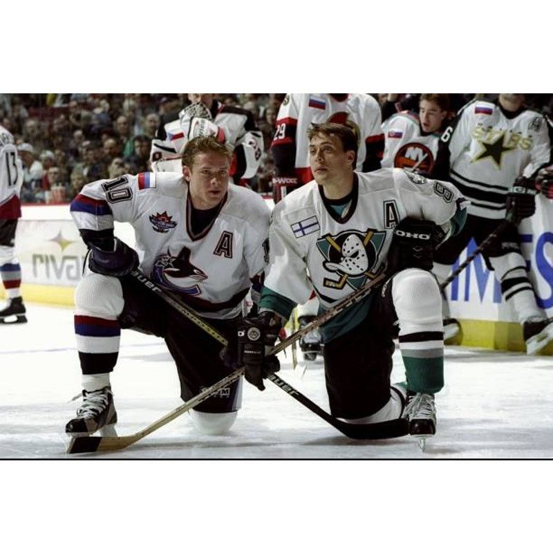 NHL × Starter SELANNE Anaheim Mighty Ducks 90s STARTER T-shirt 2XL NHL vtg Size US XXL / EU 58 / 5 - 9 Thumbnail