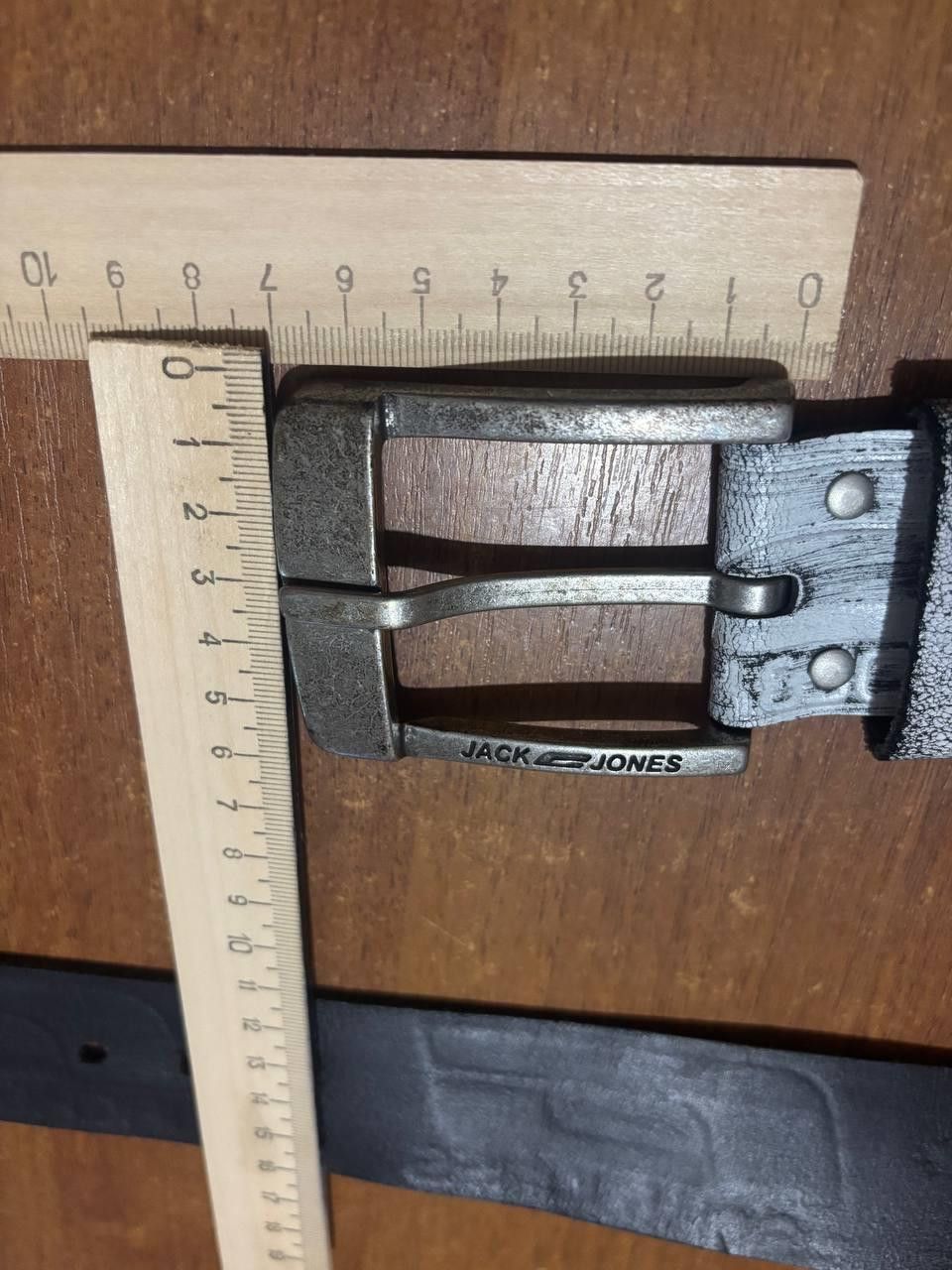Jack & Jones Jack & Jones Logo Leather Belt – Distressed Grey – Size 95 Size 32 - 8 Thumbnail