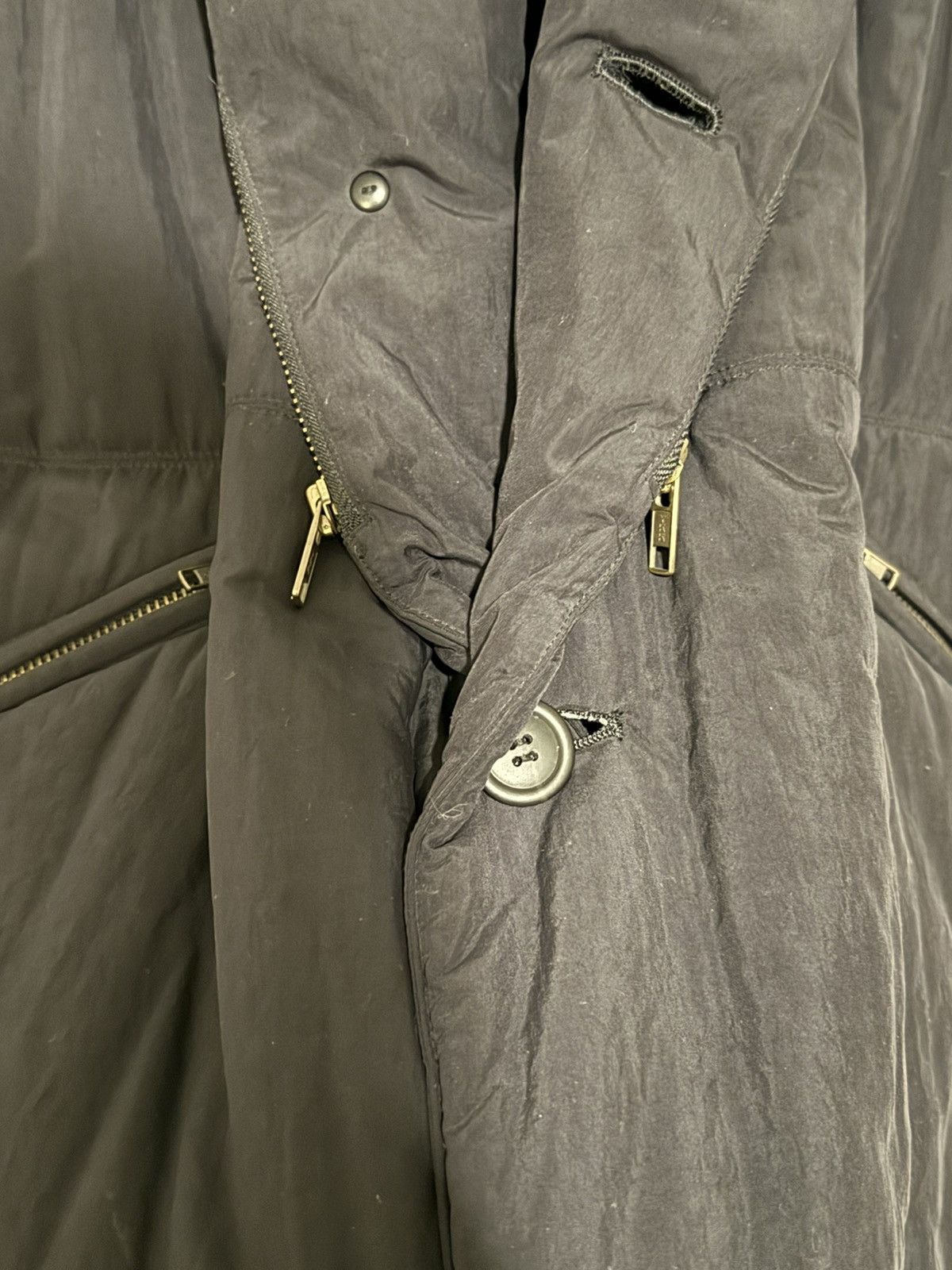 Issey Miyake 90s ISSEY MIYAKE Runway puffer zip button-up Size US L / EU 52-54 / 3 - 7 Thumbnail