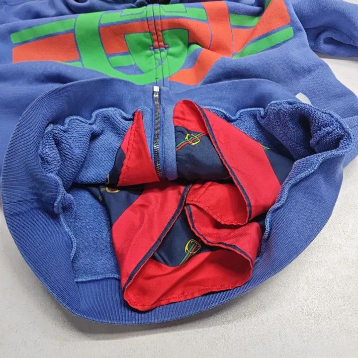 Gucci Gucci Gucci SS23 Striped Letter Print Zip Hoodie -2506 Size US XS / EU 42 / 0 - 7 Thumbnail