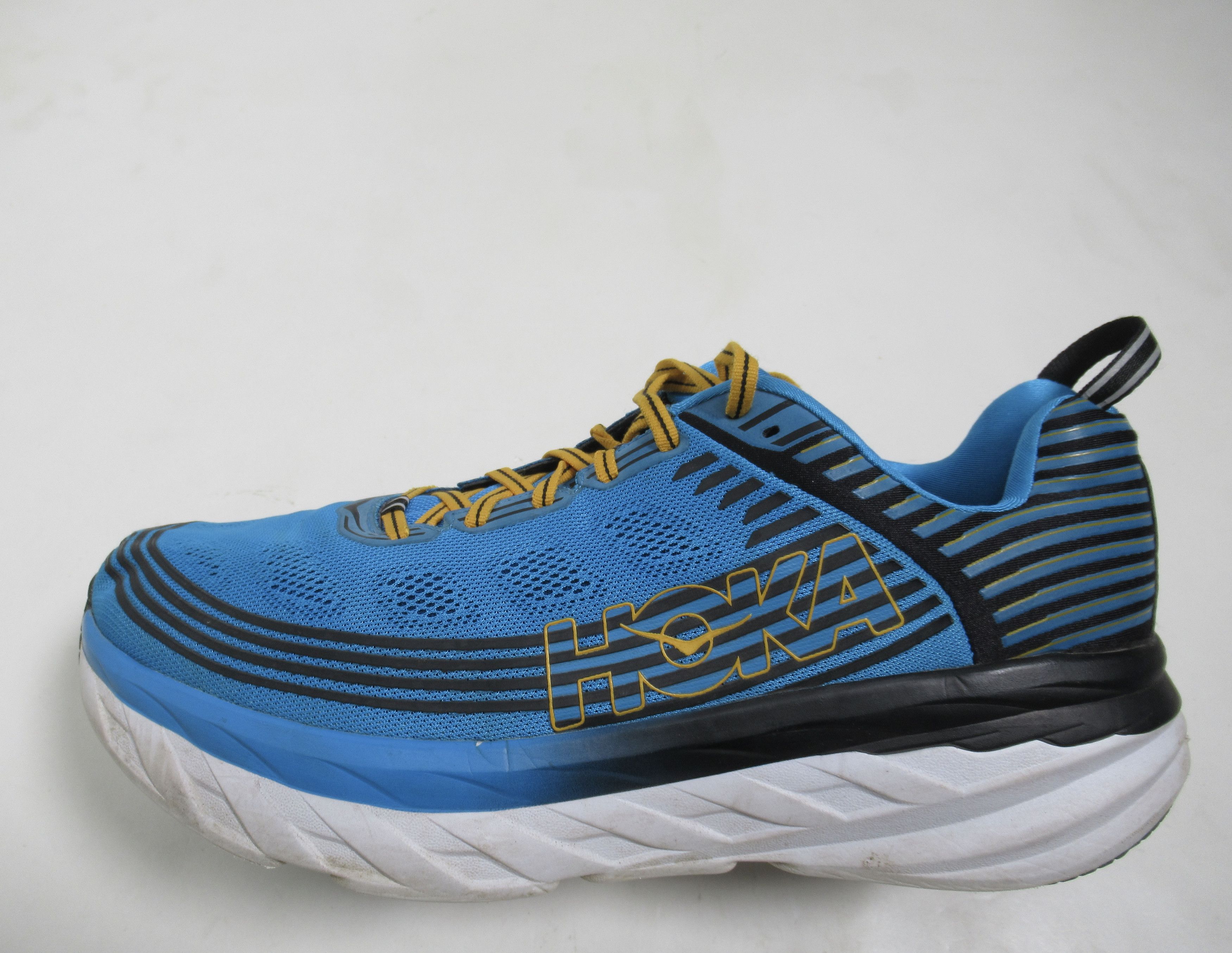 Hoka Hoka Bondi 6 Running Sneakers Dresden Blue Black 1019269 Size US 12.5 / EU 45-46 - 7 Thumbnail